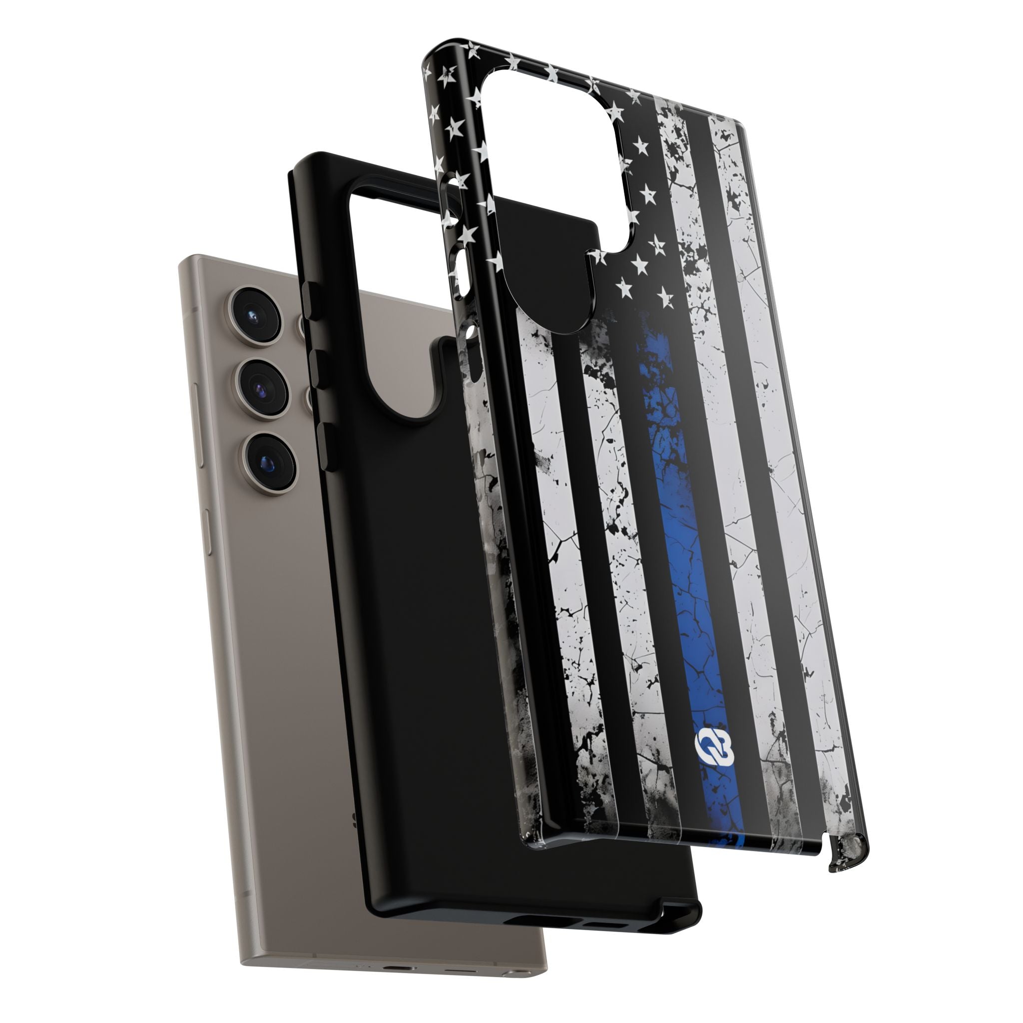 Gritty Cobalt Flag · Tough Handyhülle für Samsung