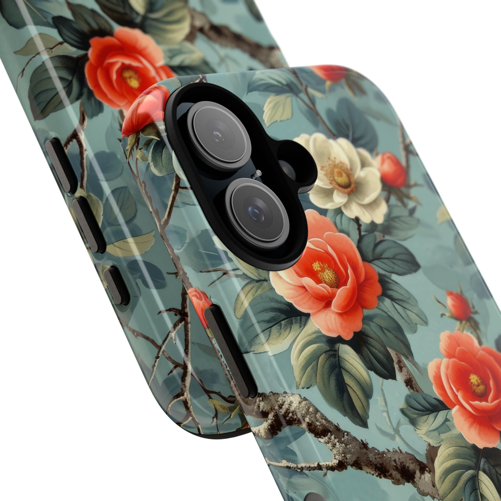 Coral Bloom iPhone 16 Case - Tough