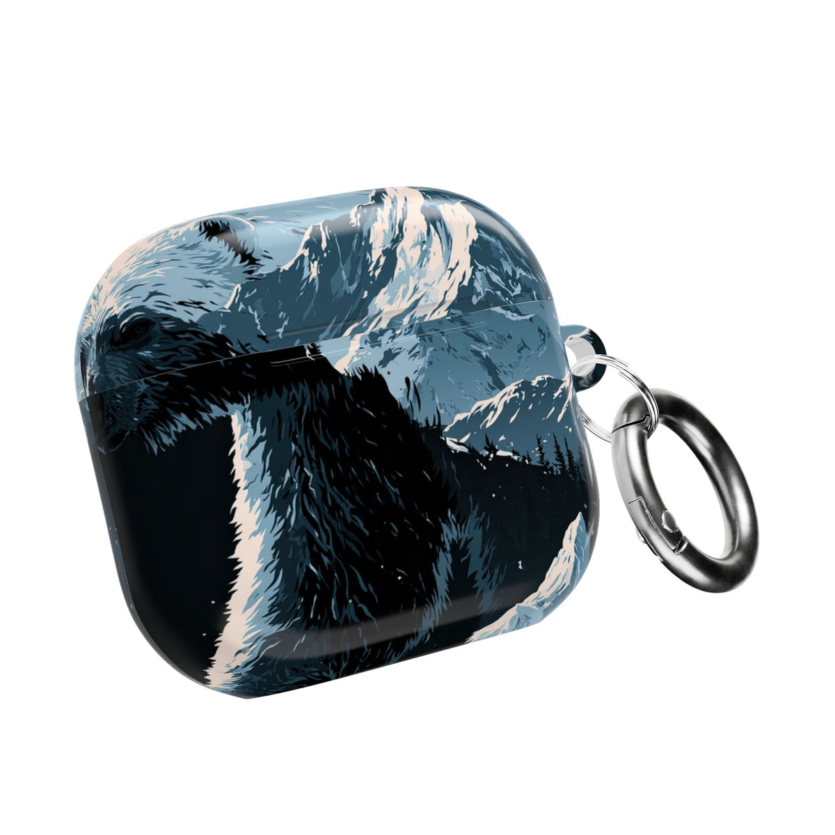 Nordic Arctic Bear · Hard Case for AirPods & AirPods Pro · Black