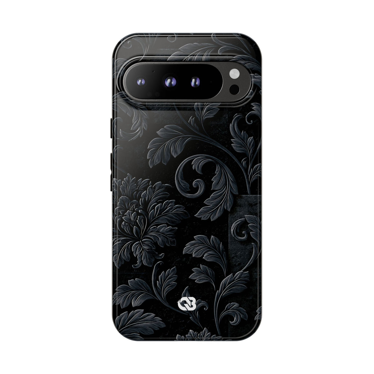 Obsidian Damask · Tough Phone Case for Pixel · Black