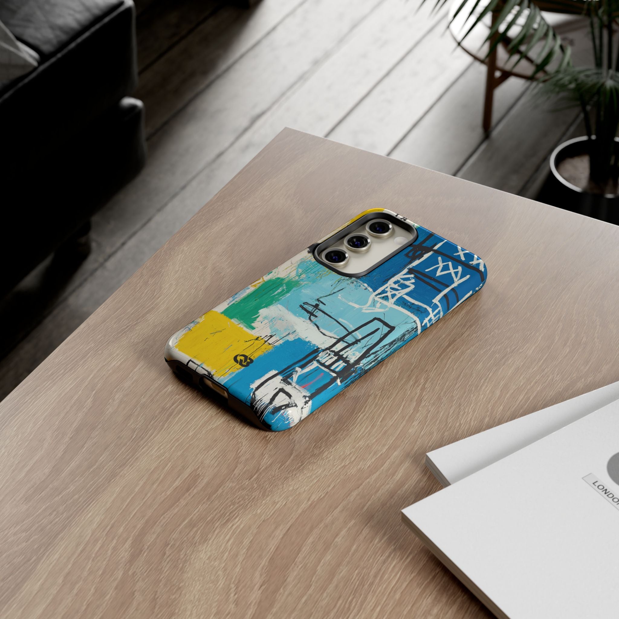Azure Urban Scribble · Tough Phone Case for Samsung