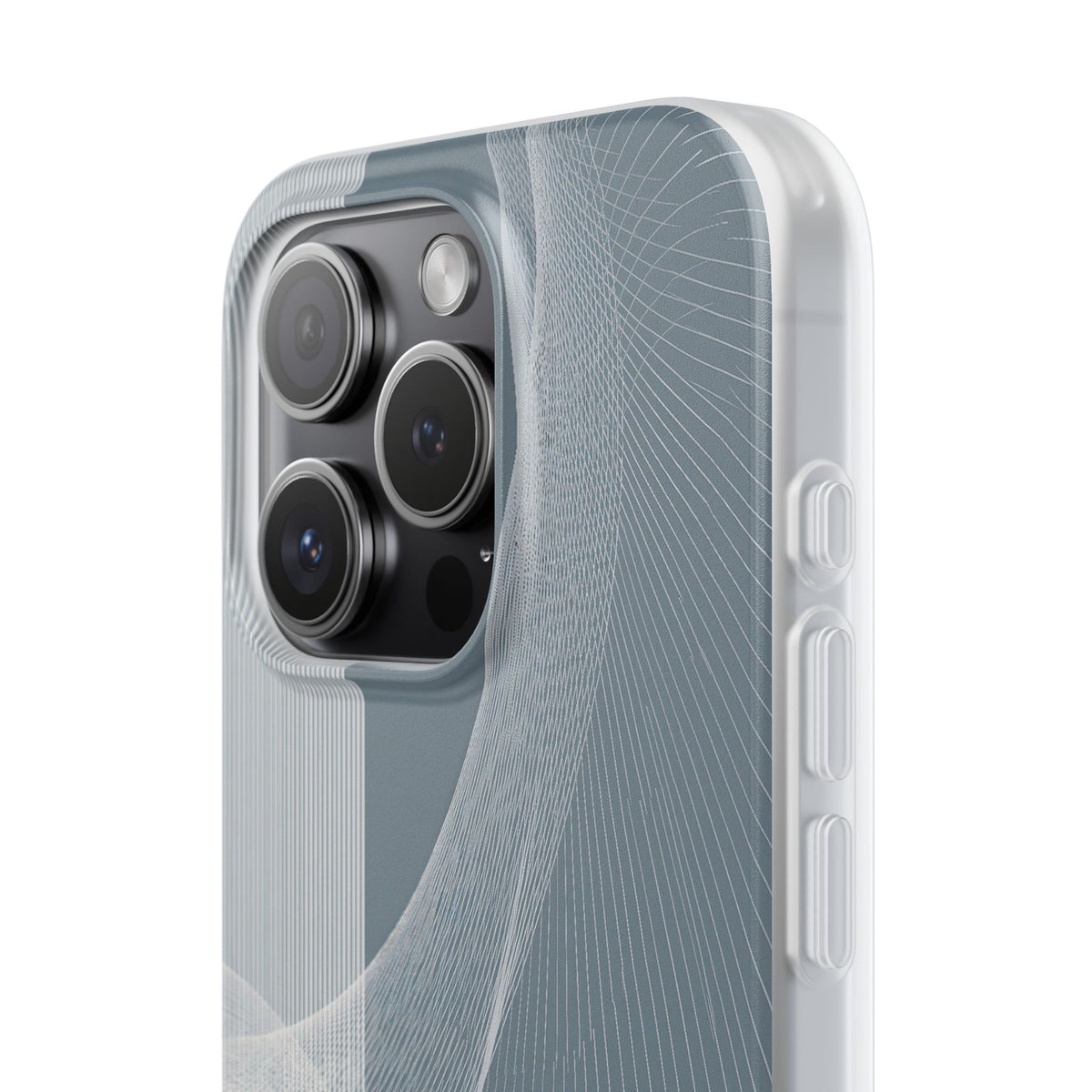 Slate Contour Drift · Lite Phone Case for iPhone · Grey