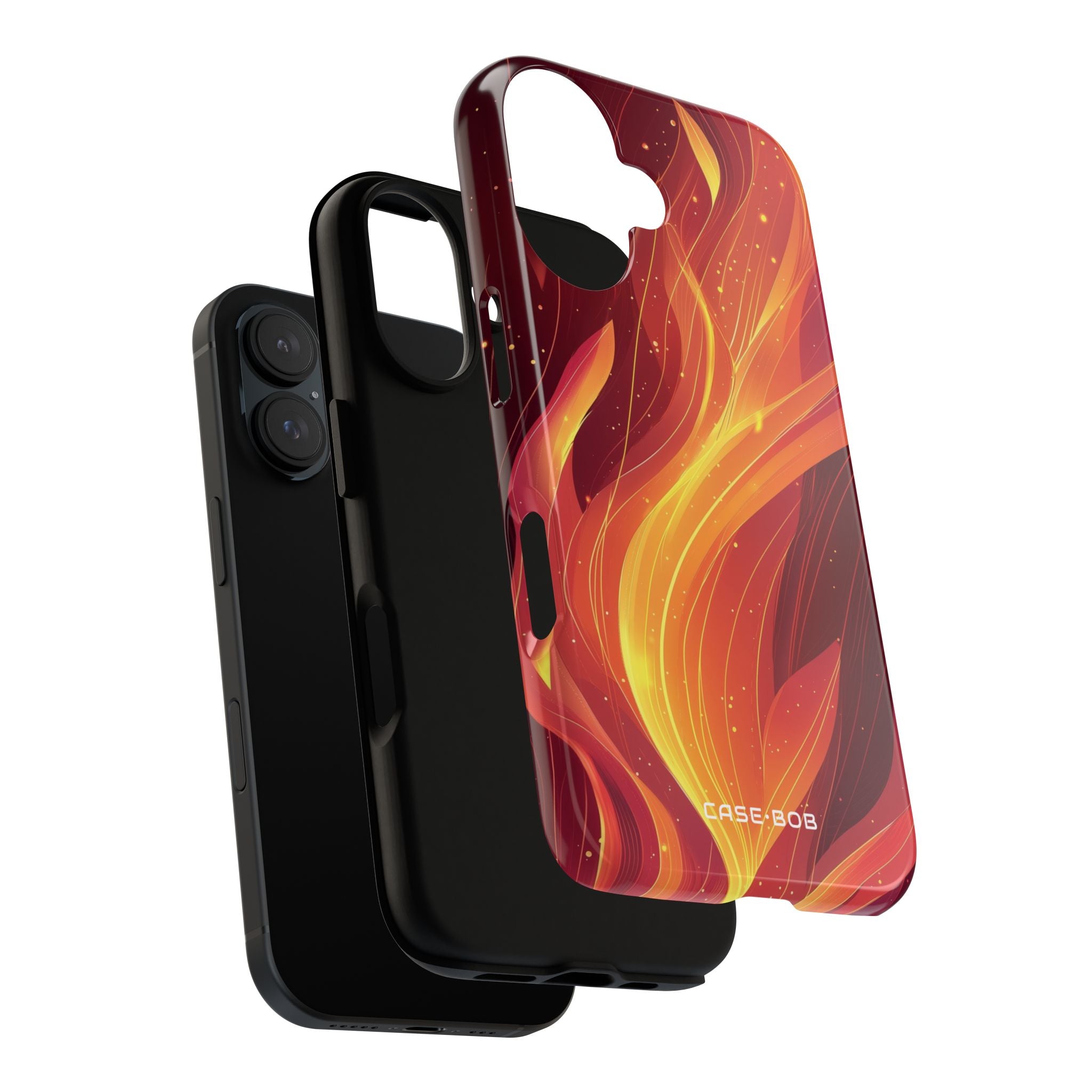 Flaming Flow iPhone 16 Case - Tough - CASE•BOB