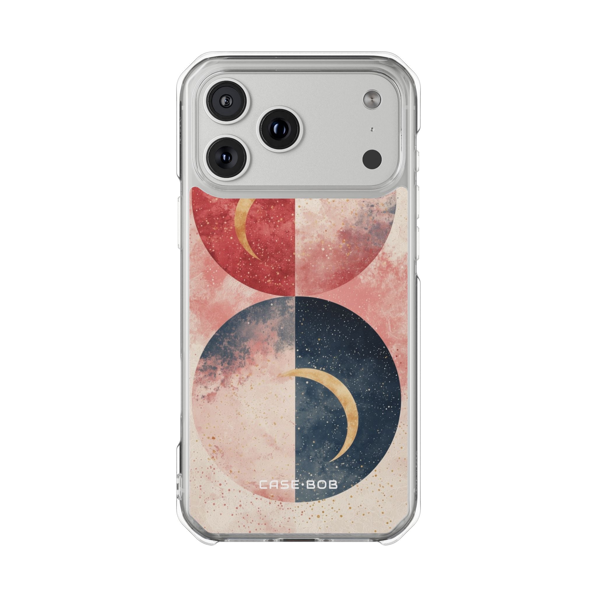 Golden Crescents Navy iPhone 17 Pro Max Case - Impact