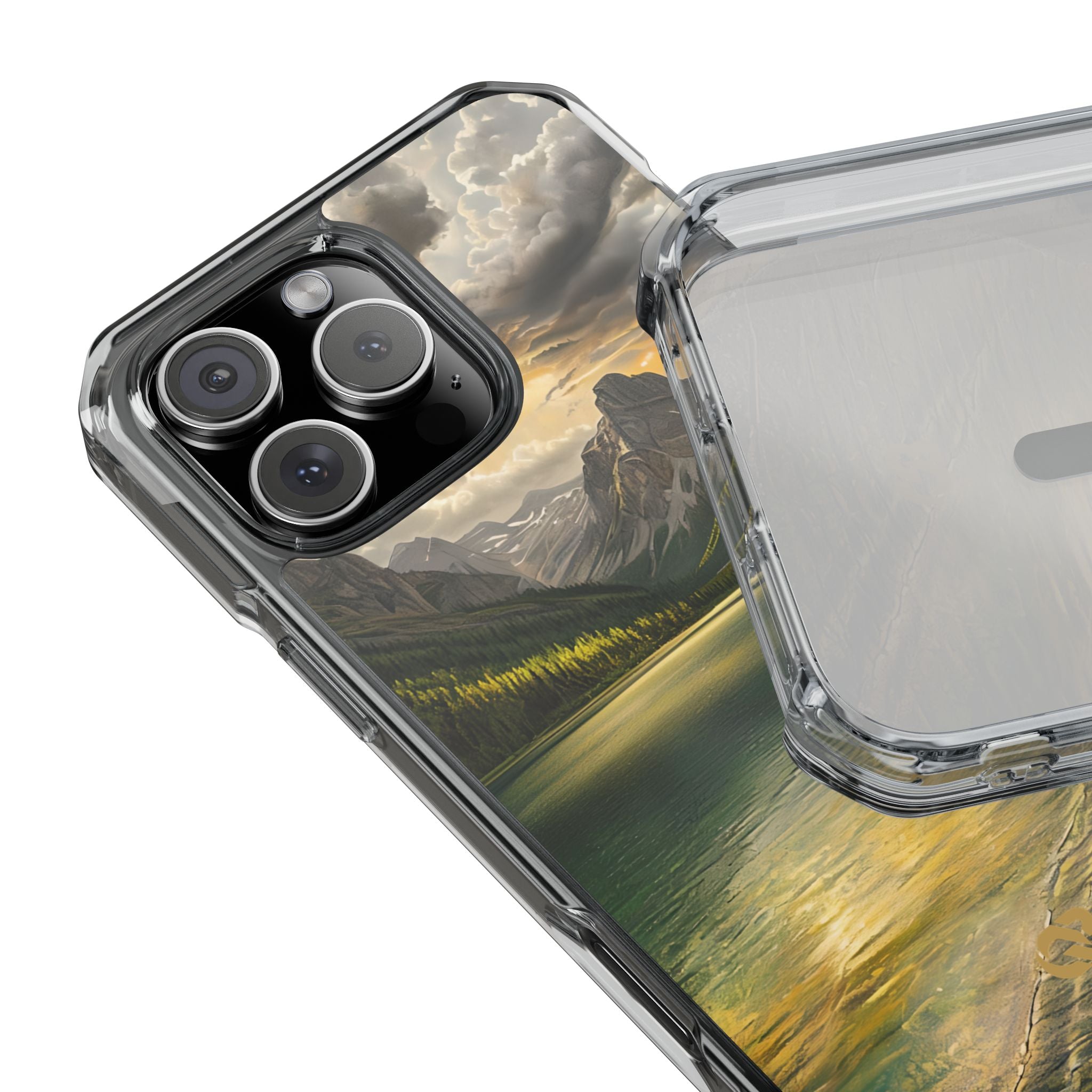 Gilded Mountain Lake · Coque de téléphone Impact pour iPhone · MagSafe