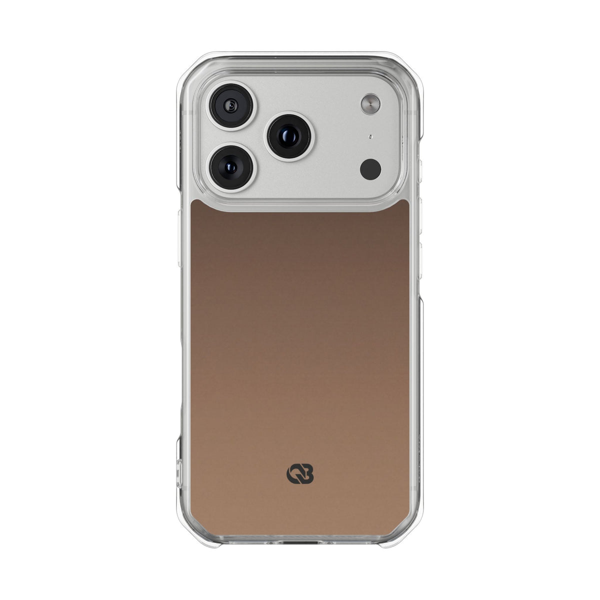 Umber Fade · Clear Impact Magnetic Phone Case for iPhone · Brown