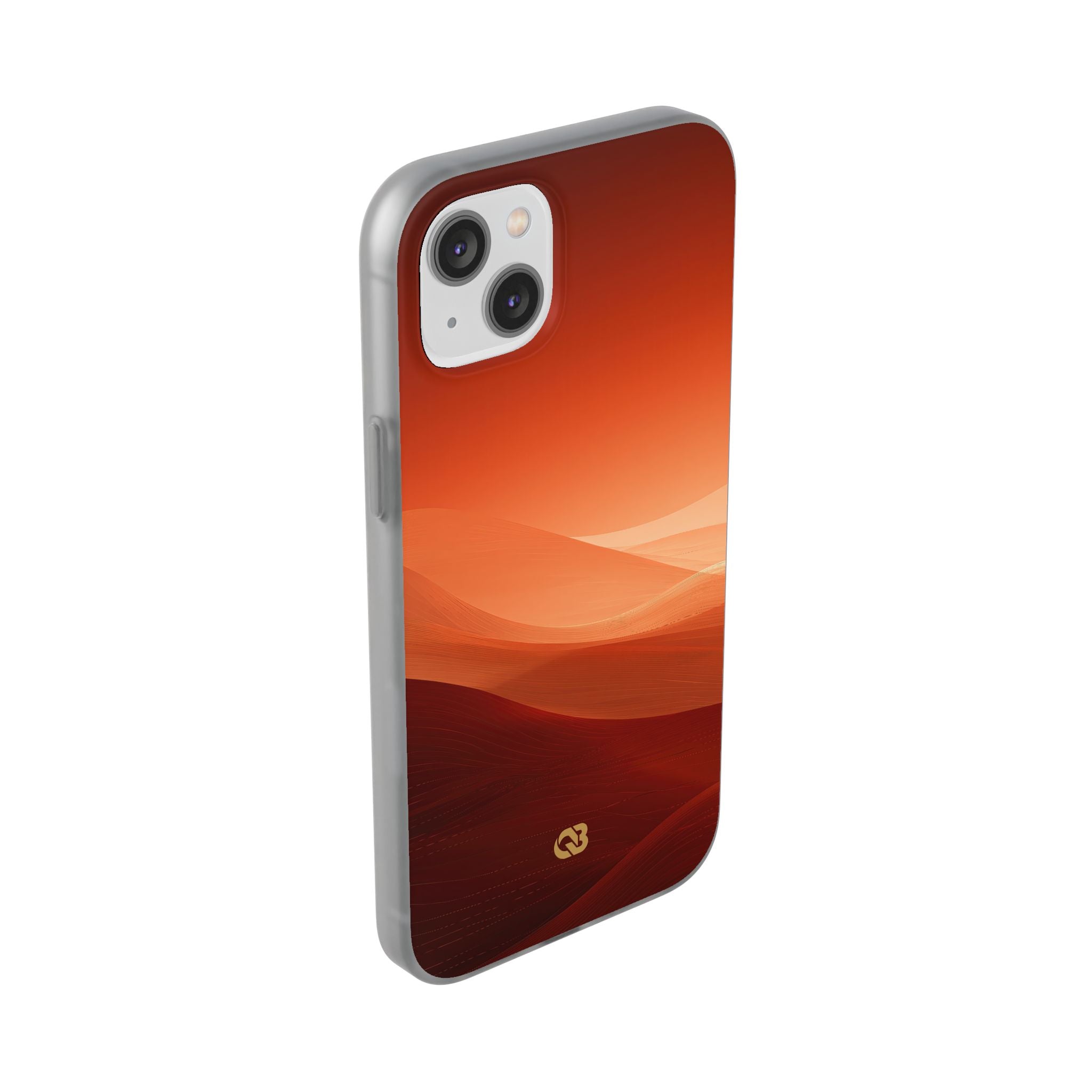 Orange Lite Phone Case for iPhone - Crimson Dune Gradient