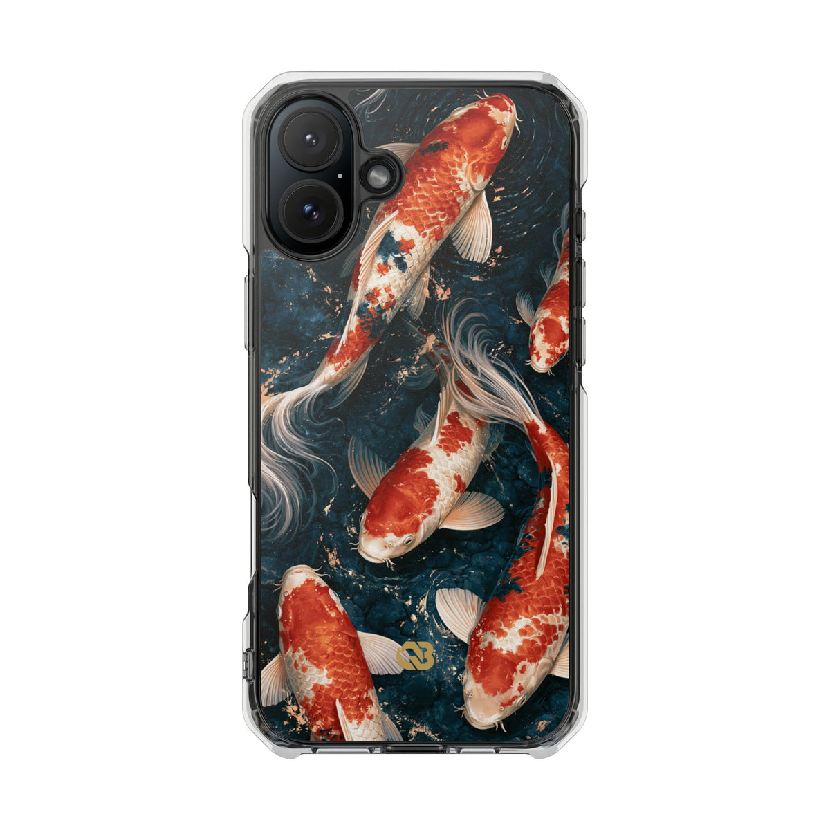 Imperial Nishikigoi · Clear Impact Magnetic Phone Case for iPhone · Blue