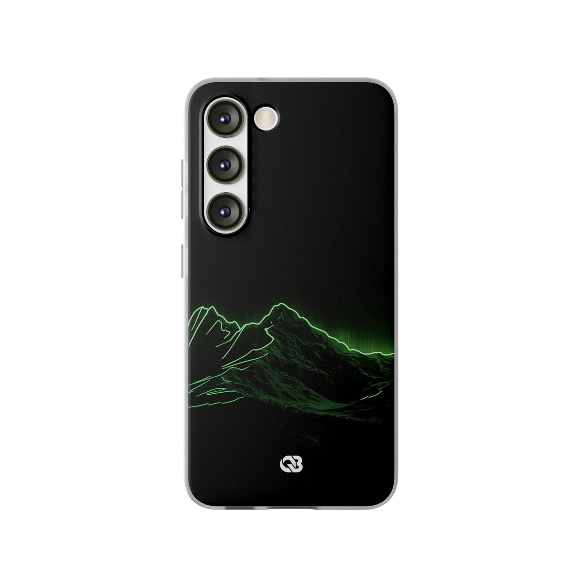 Nordic Mountain Contour · Lite Phone Case for Samsung · Black