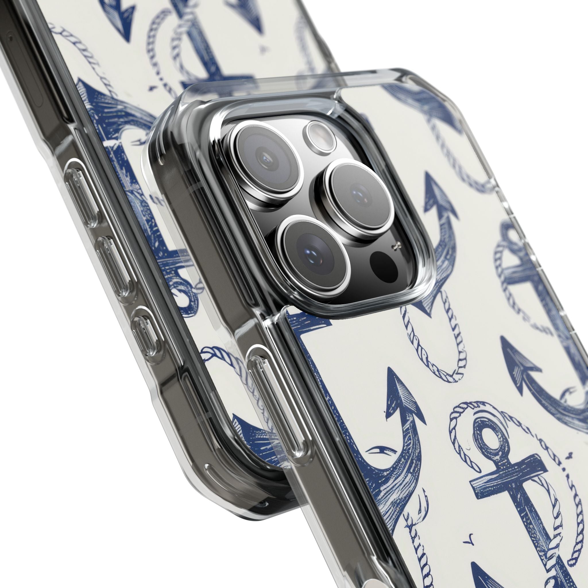 Navy Anchor Loop iPhone 16 Pro Case - Impact