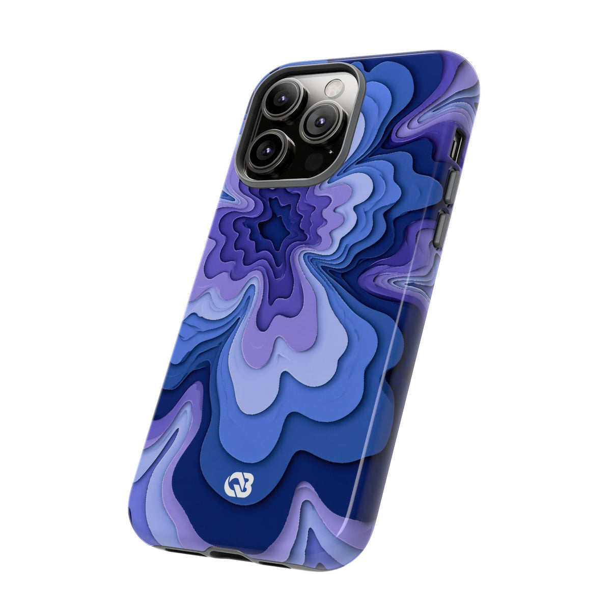 Periwinkle Strata Bloom · Tough Phone Case for iPhone · Purple