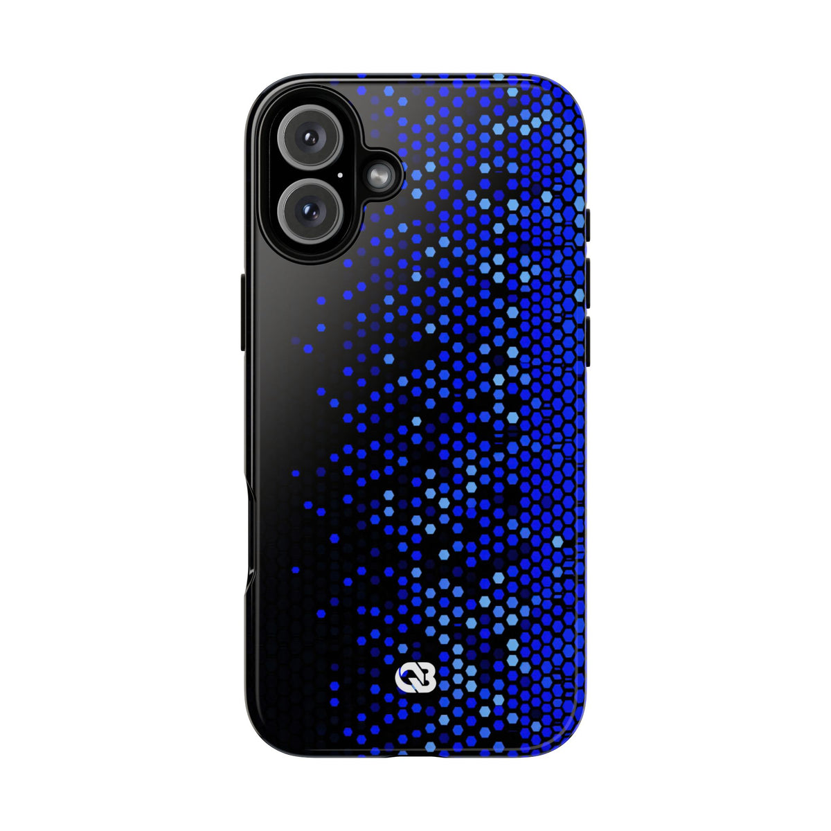 Cobalt Hex Dispersion · Tough Phone Case for iPhone · Blue