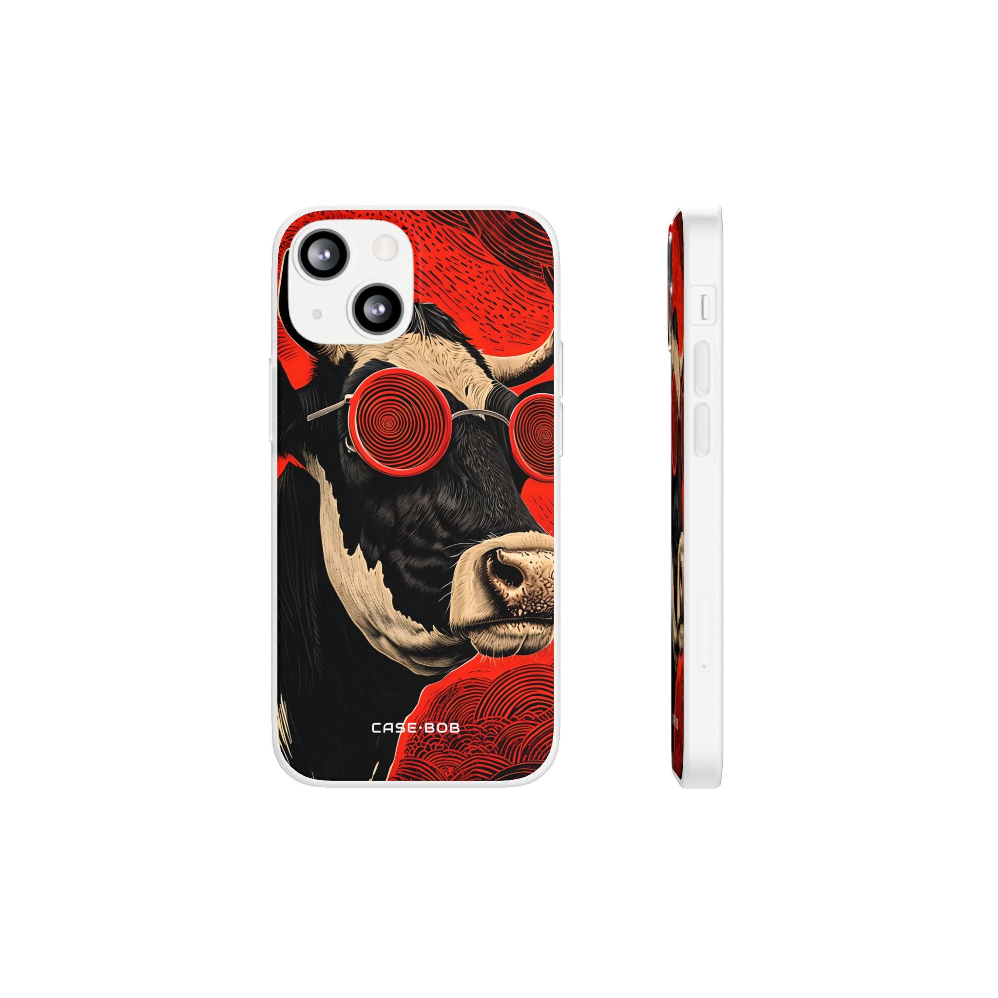 Hypnotic Cow iPhone 13 mini Case - Soft