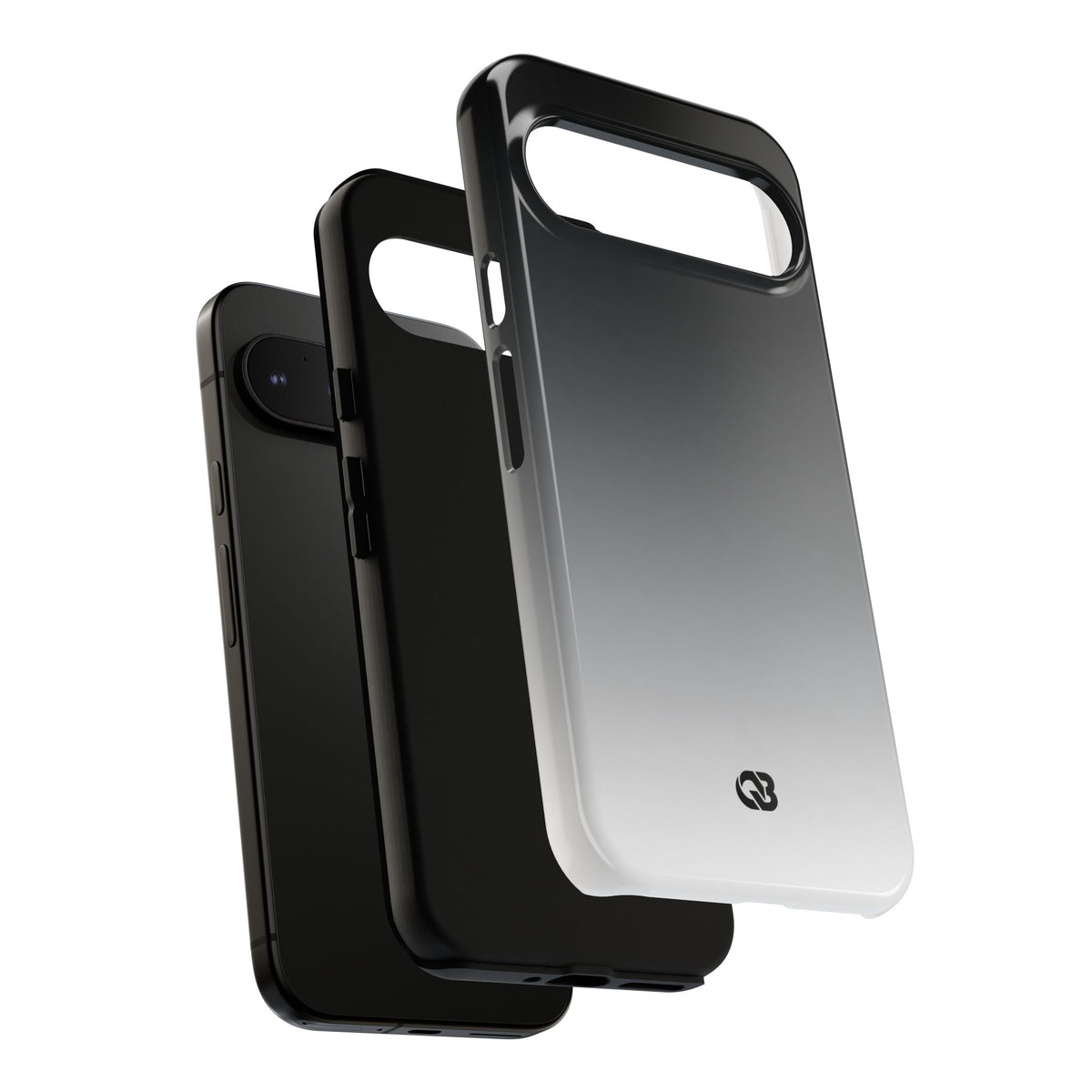 Noir Ombre Fade · Tough Phone Case for Pixel · Black