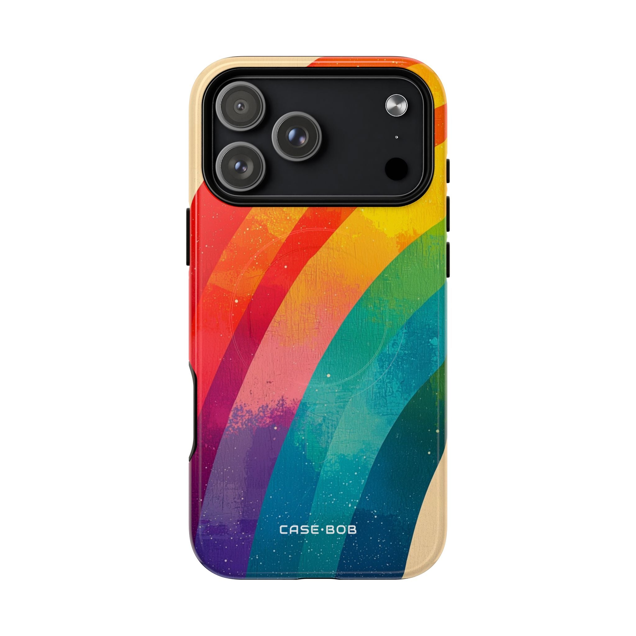 Textured Rainbow Arc iPhone 17 Pro Max Case - Tough+ - CASE•BOB