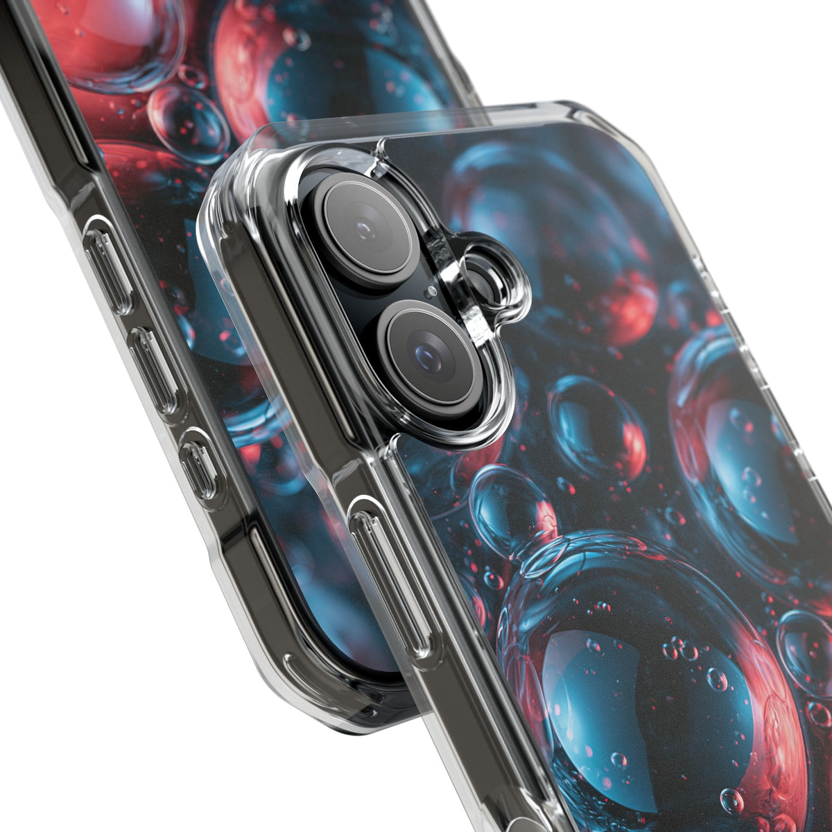 Aqua Gel Spheres · Clear Impact Magnetic Phone Case for iPhone · Blue