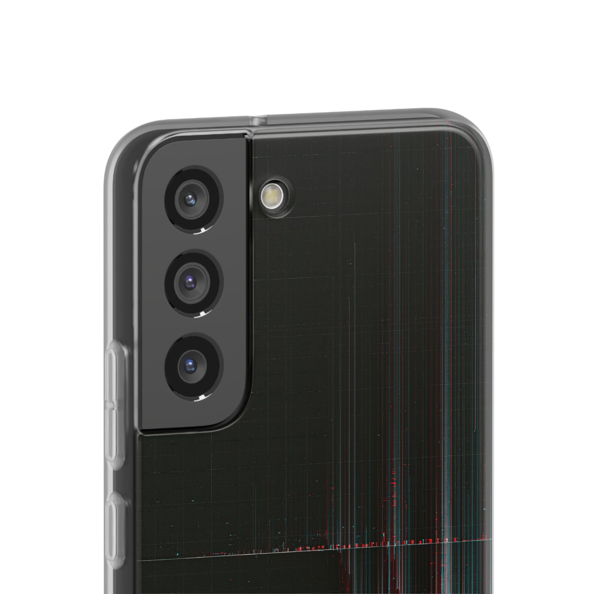 Black Lite Phone Case for Samsung - Corrupted Data Stream