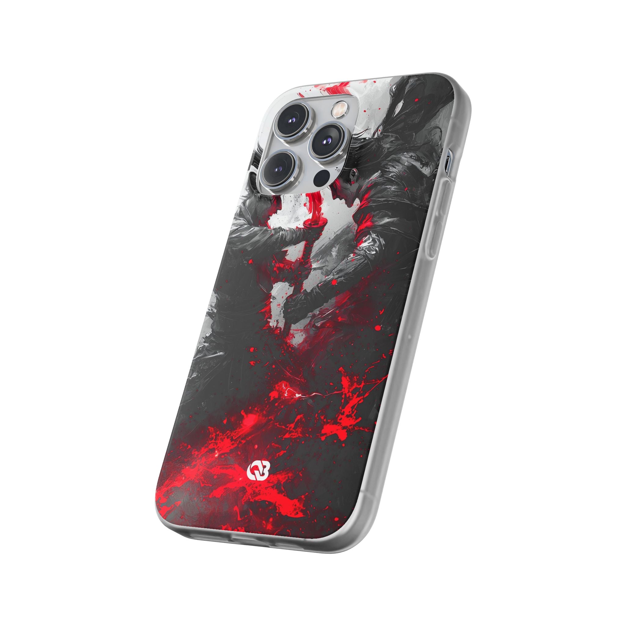 Shattered Crimson Duel · Soft Capa para iPhone