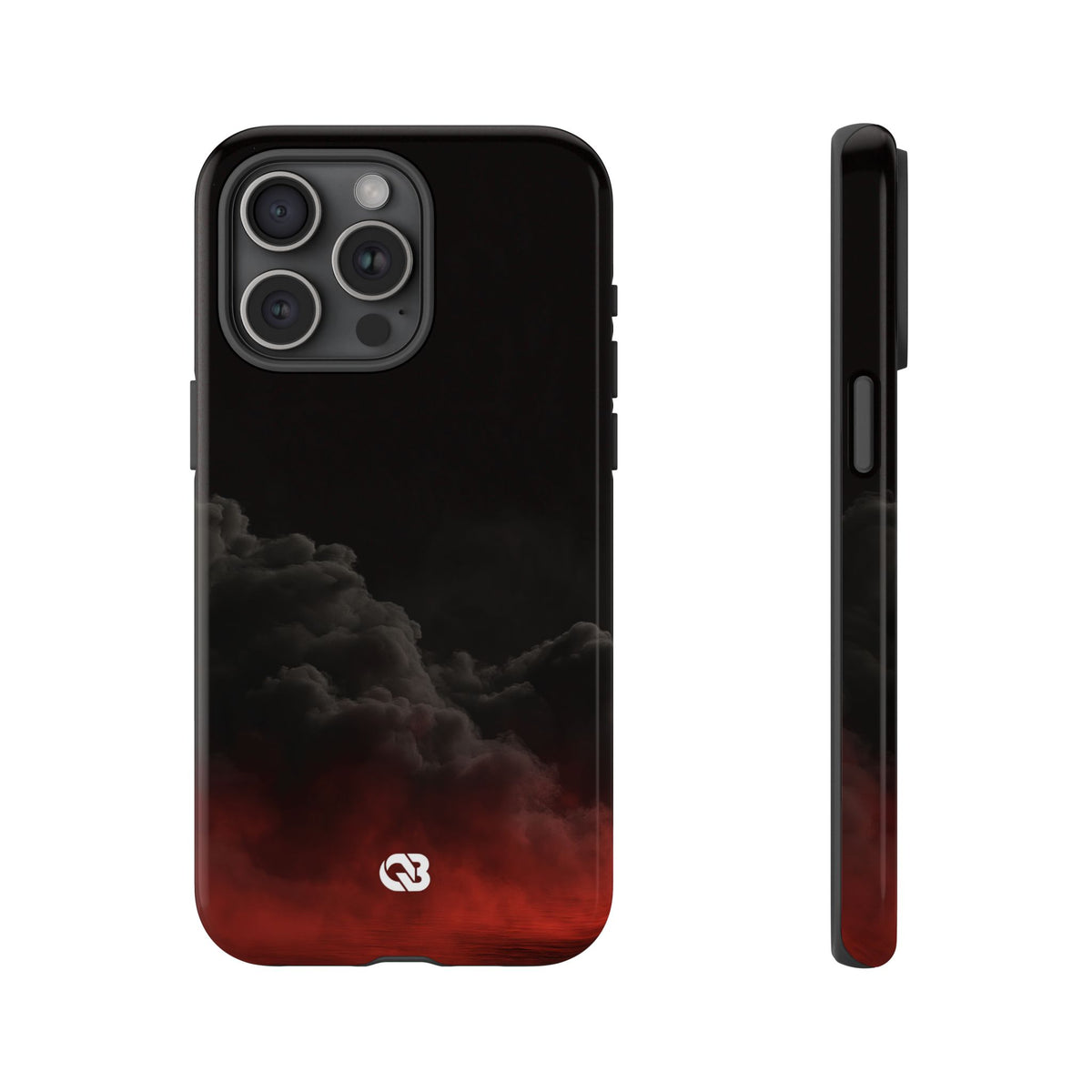 Crimson Fog Void · Tough Phone Case for iPhone · Black