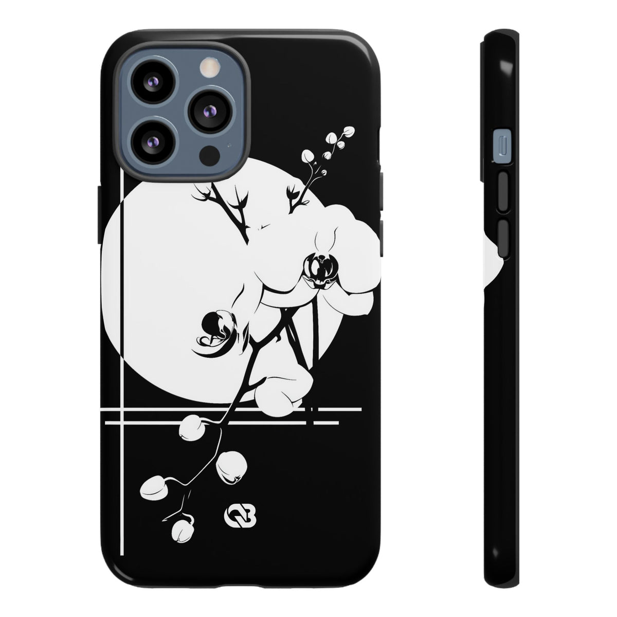 Nocturne Orchid Bloom · Tough Phone Case for iPhone · Black