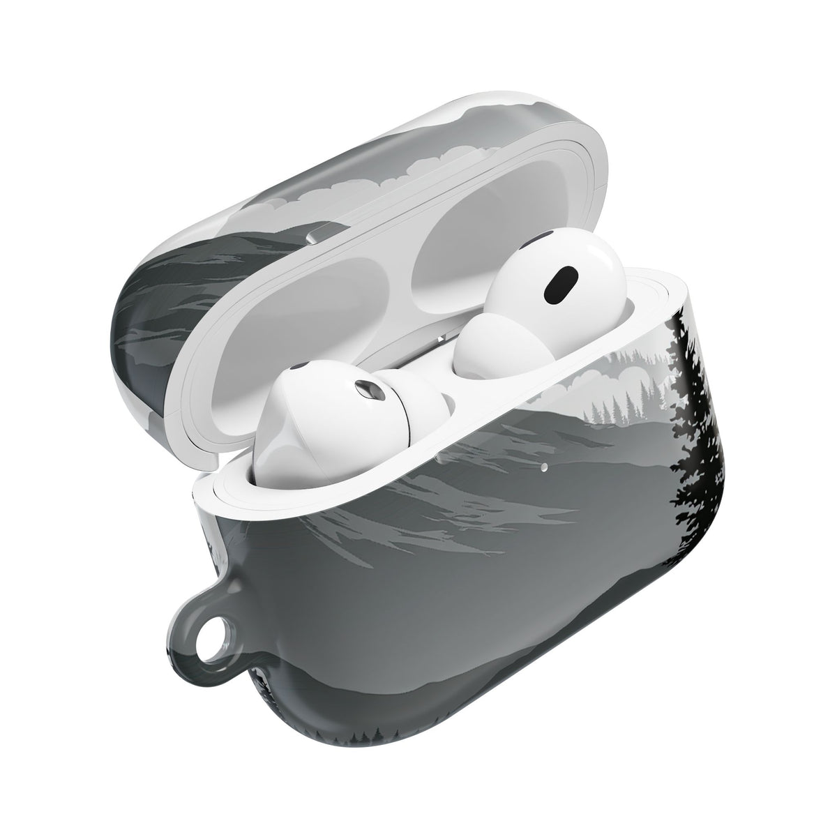 Alpine Horizon · Hard Case for AirPods & AirPods Pro · Black