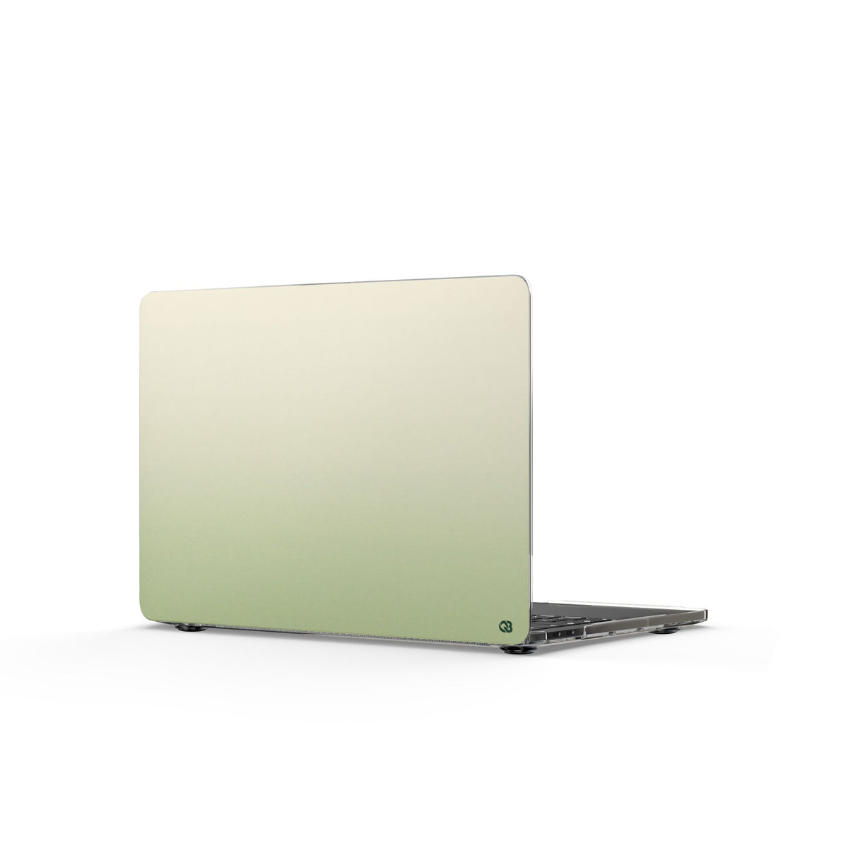 Muted Sage Ombre · Clear Hard Case for MacBook · Green