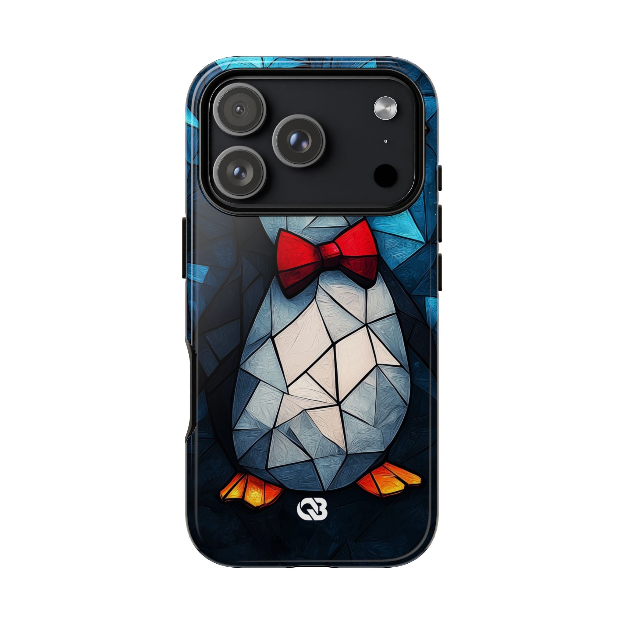 Mosaic Bowtie Penguin · Tough Phone Case for iPhone