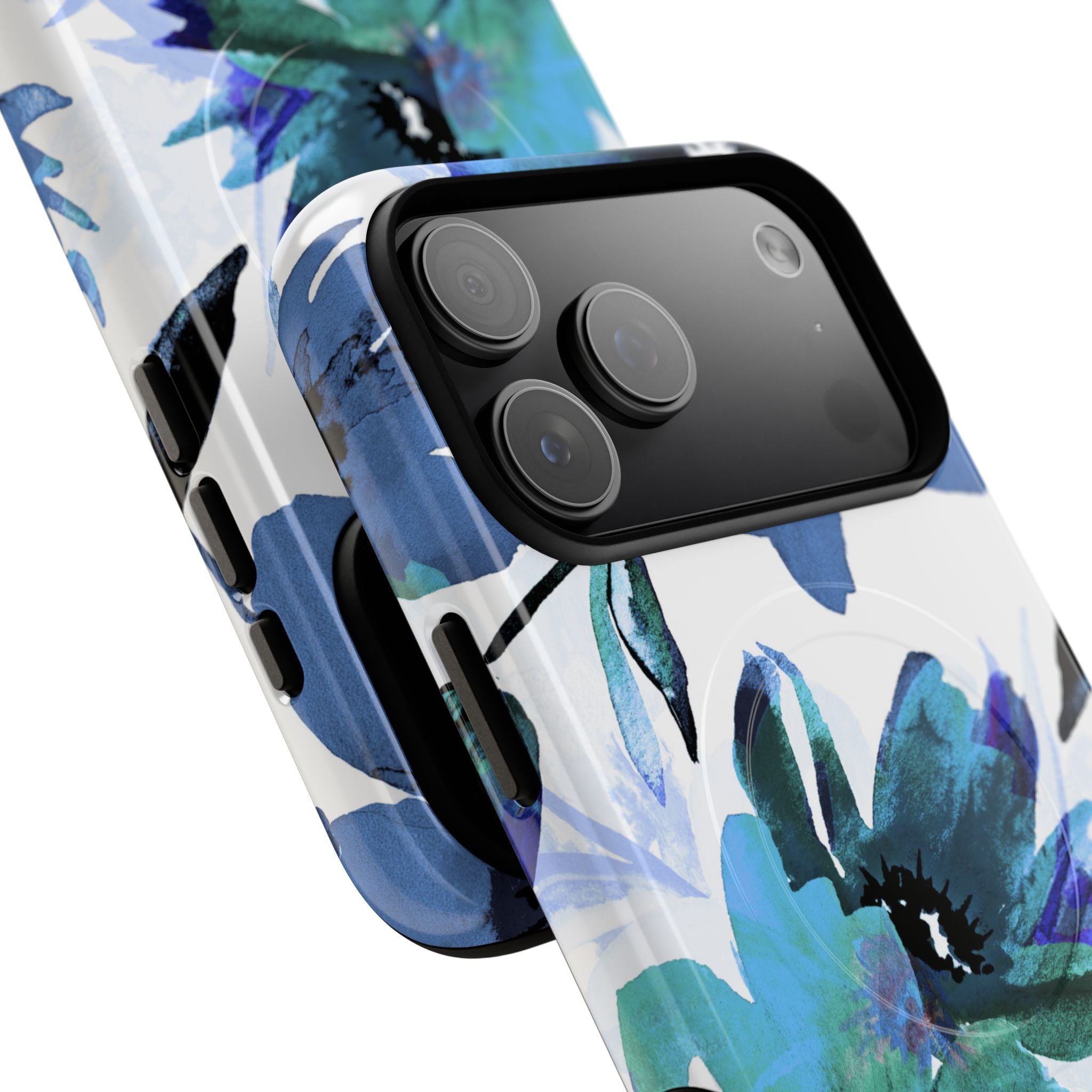 Blue Blossom Radiance iPhone 17 Pro Max Case - Tough+ - CASE•BOB