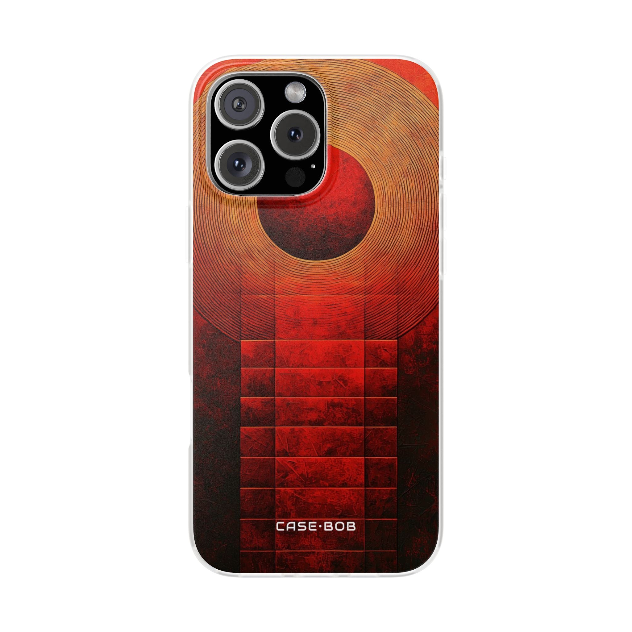 Crimson Orbit iPhone 16 Pro Max Case - Soft
