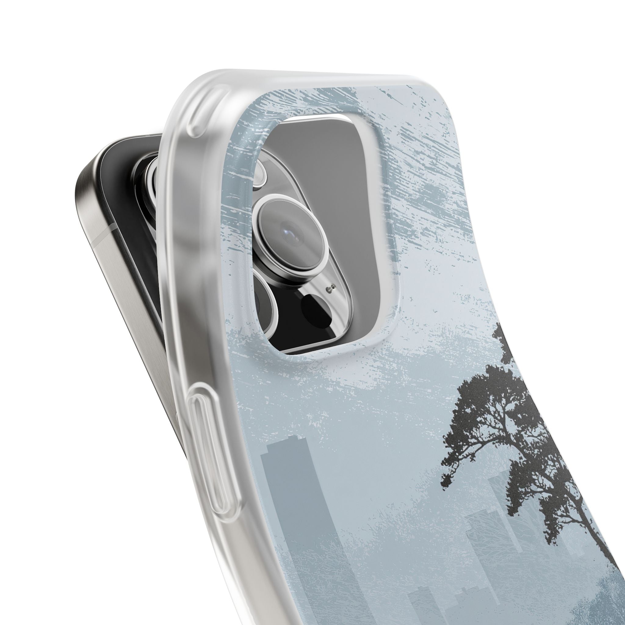 Grey Lite Phone Case for iPhone - Steel Slate Zen