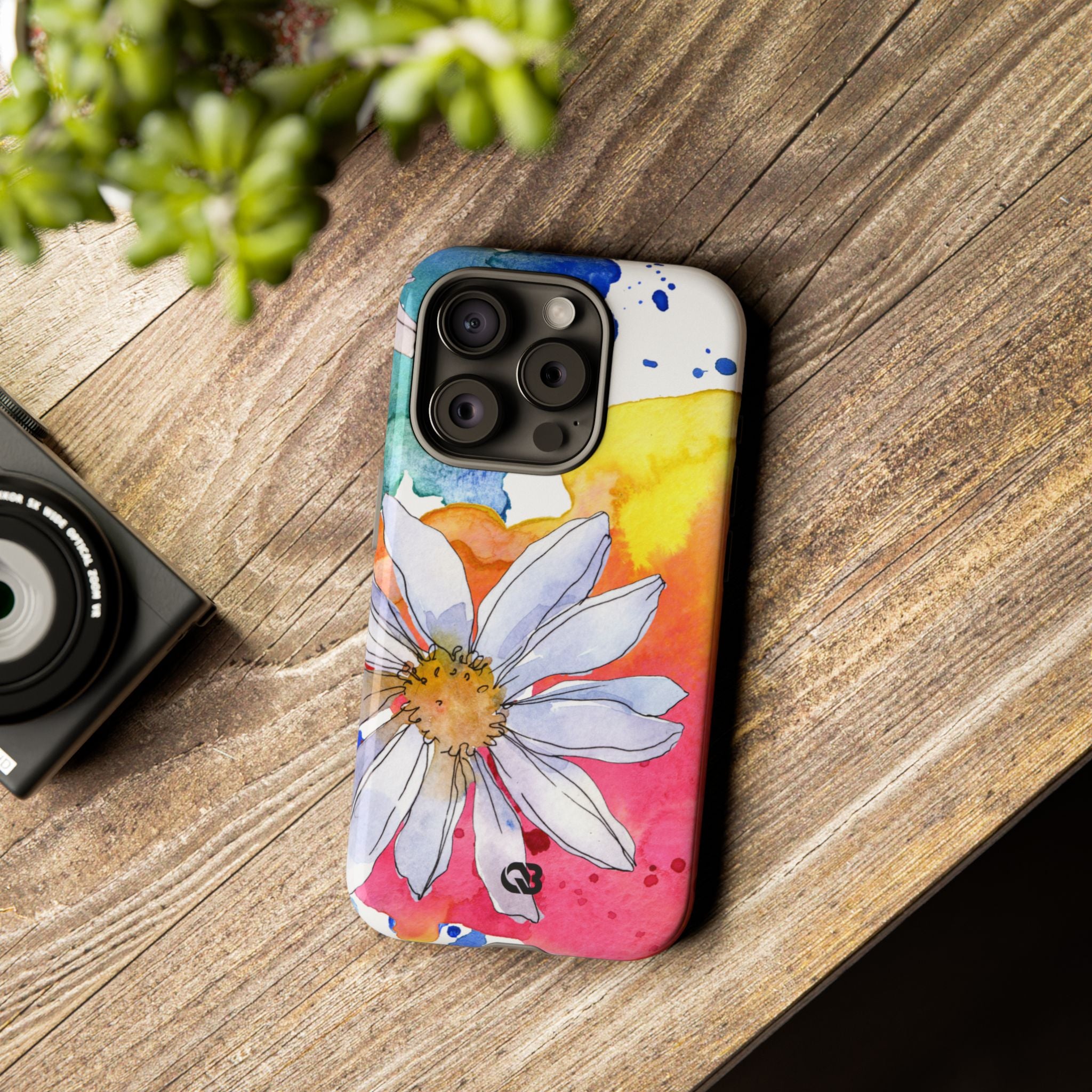 Vivid Bloom Splatter · Tough Handyhülle für iPhone