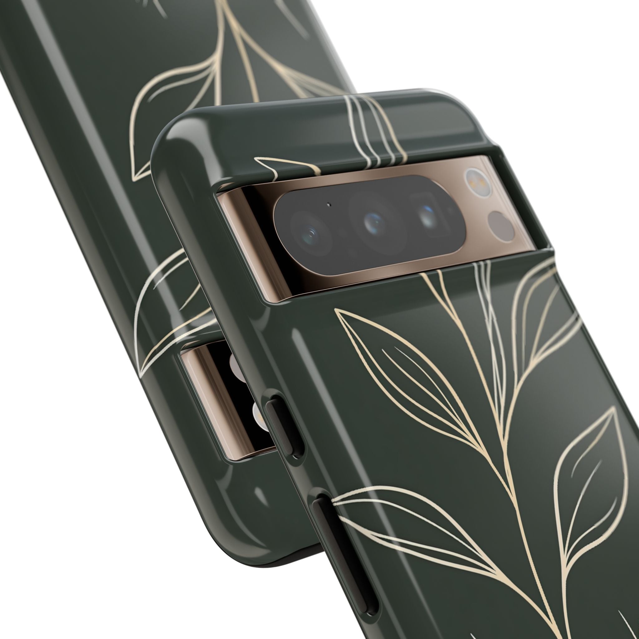 Green Tough Phone Case for Google Pixel - Deep Moss Willow