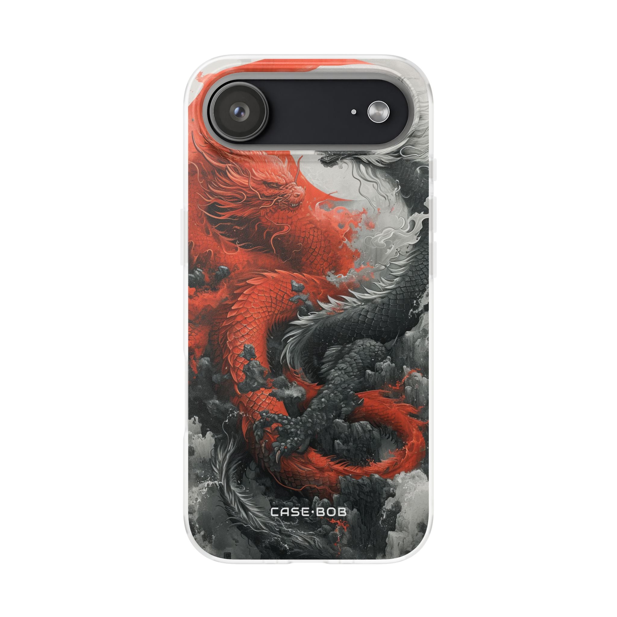 Twin Dragons Crimson iPhone 17 Air Case - Soft - CASE•BOB