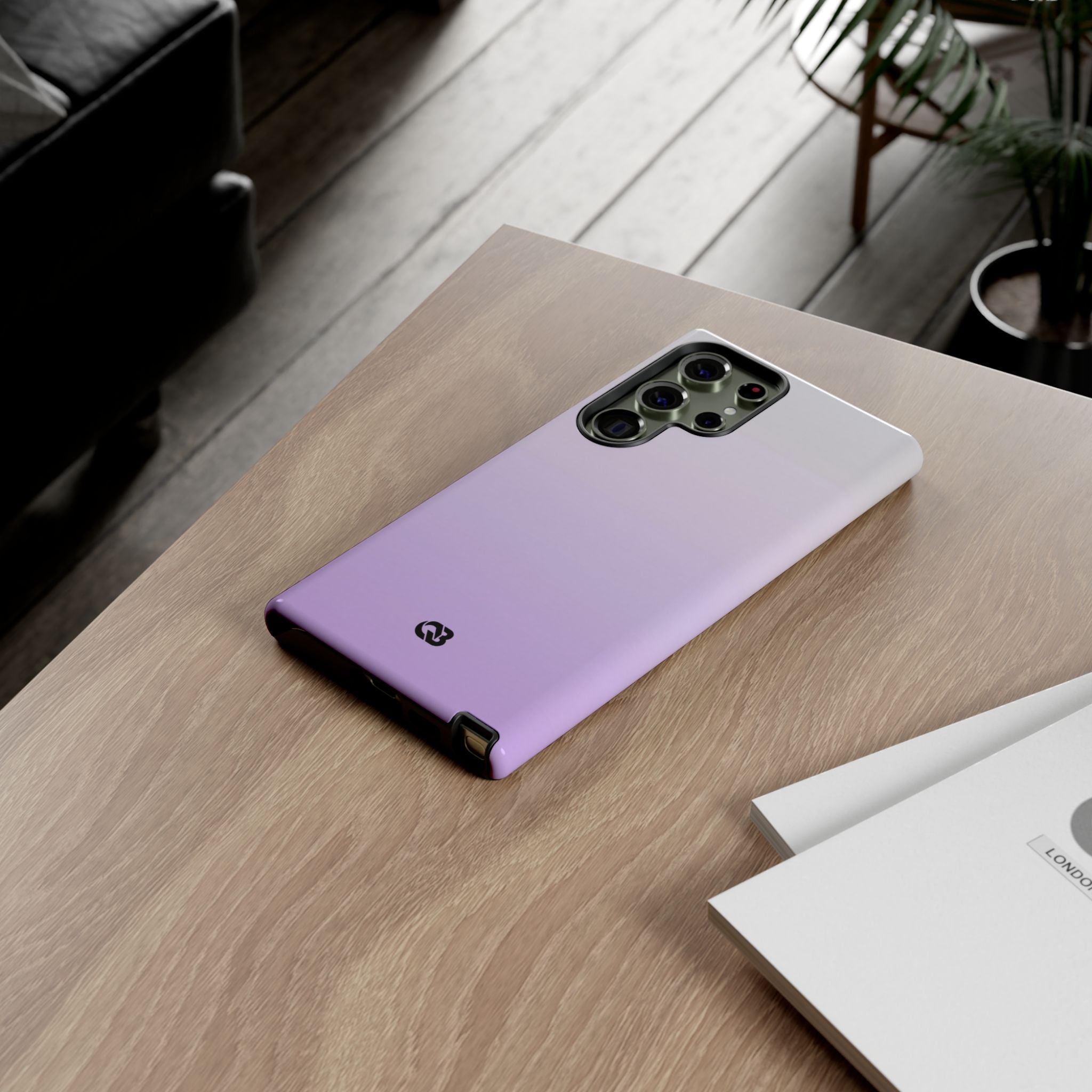 Purple Tough Phone Case for Samsung - Frosted Lavender Fade