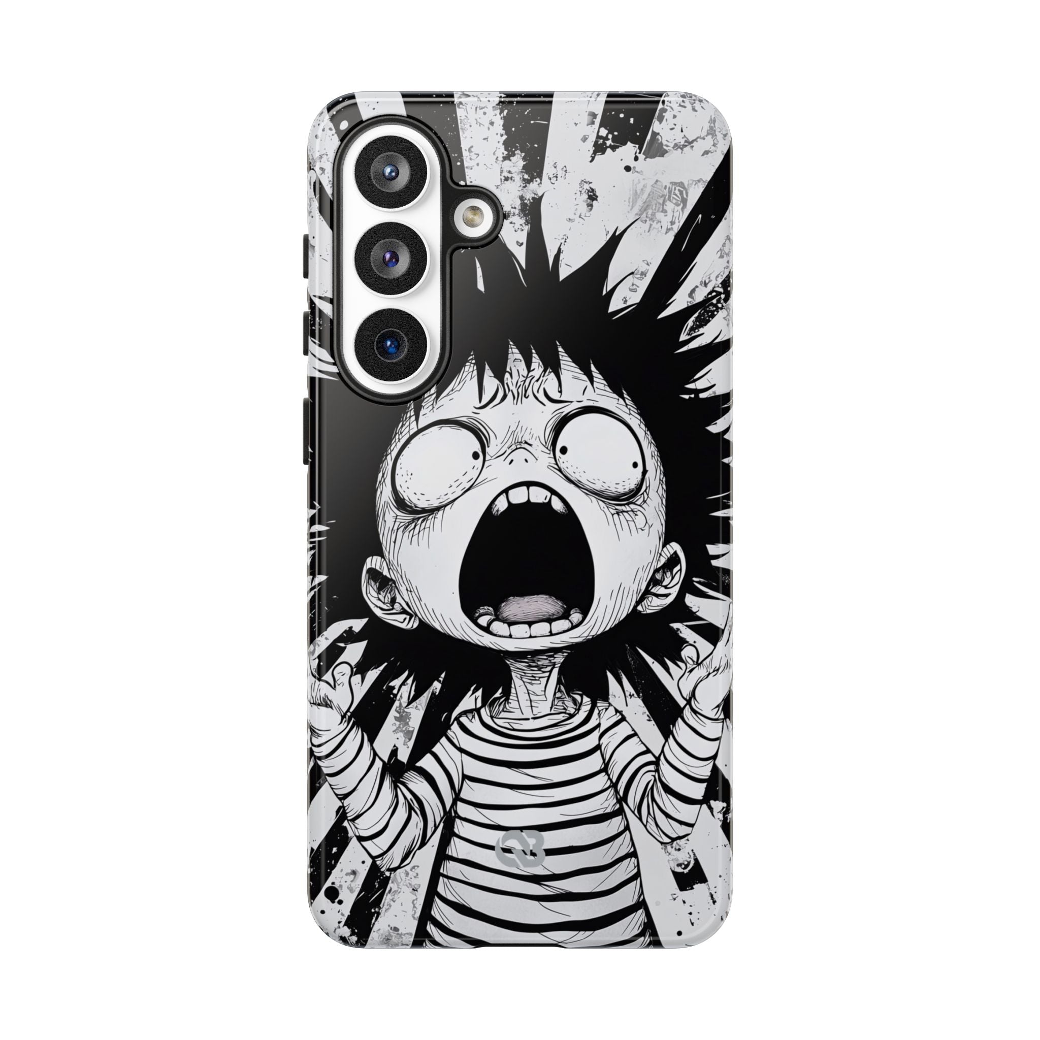 Chaotic Monochrome Scream · Tough Handyhülle für Samsung