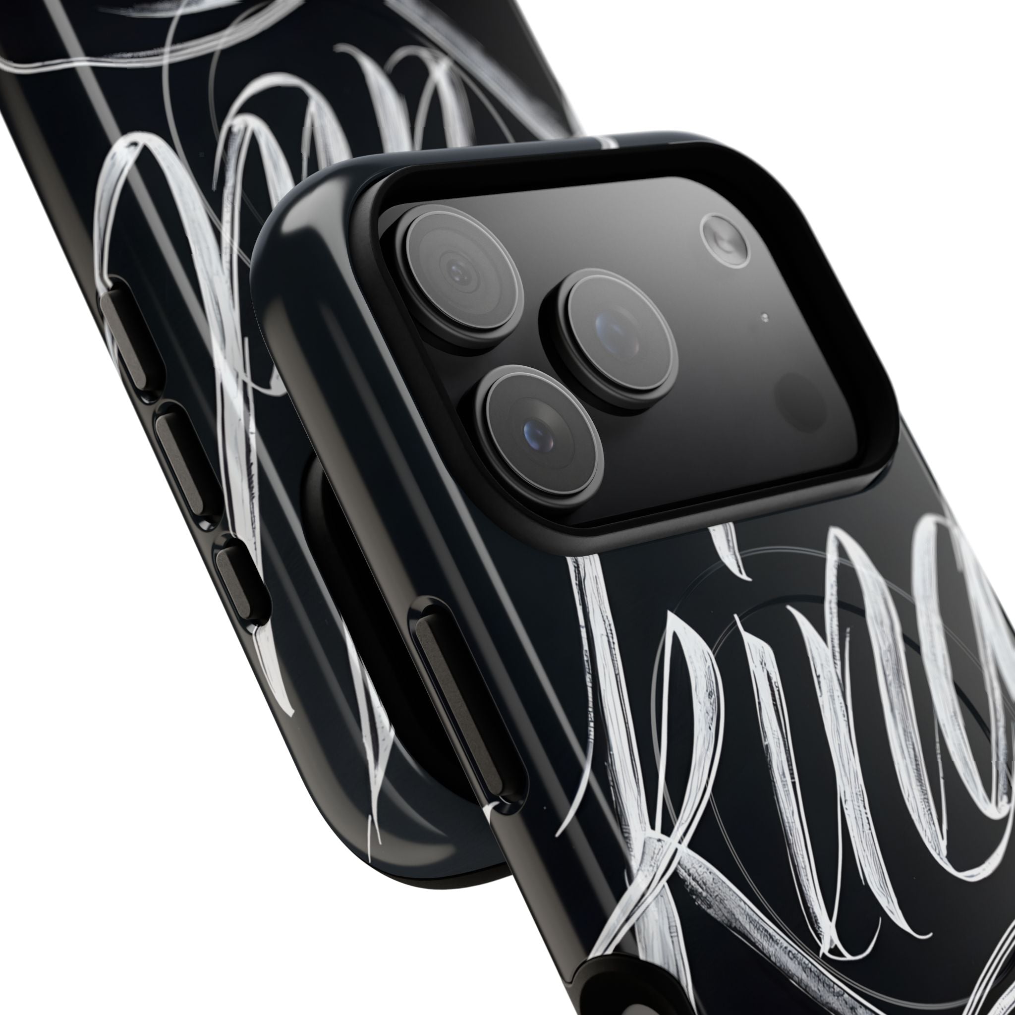 Noir Crown Script · Tough+ Magsafe