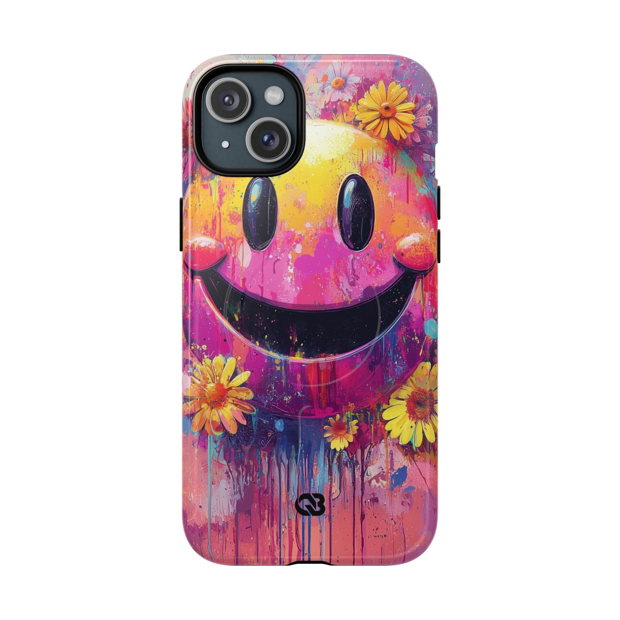 Vivid Grin Graffiti · Coque de téléphone Tough+ pour iPhone · Magsafe