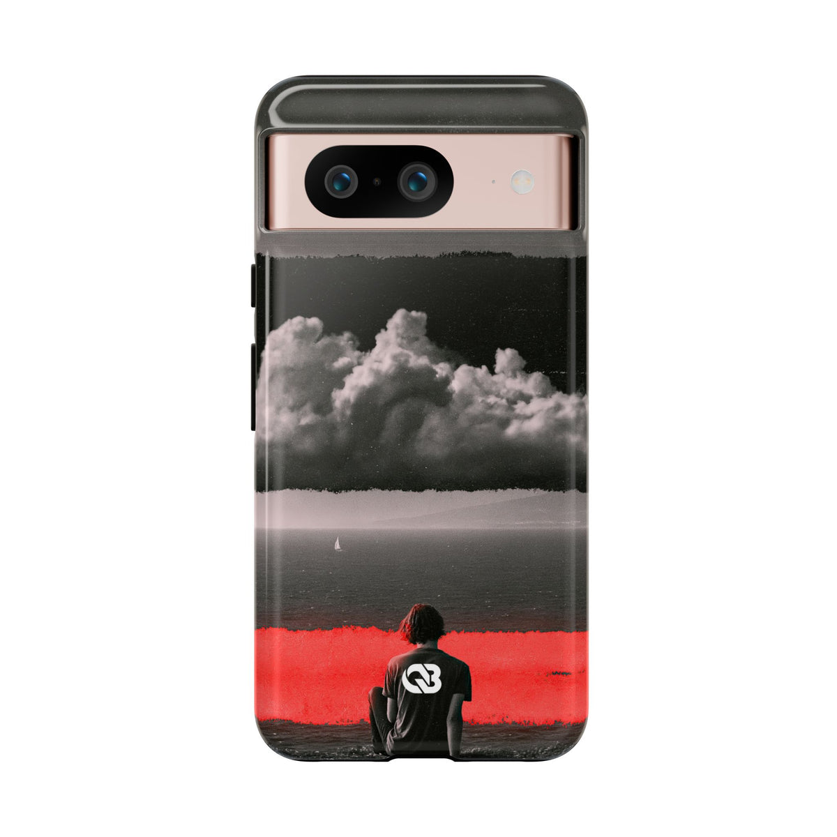 Crimson Horizon · Tough Phone Case for Pixel · Black