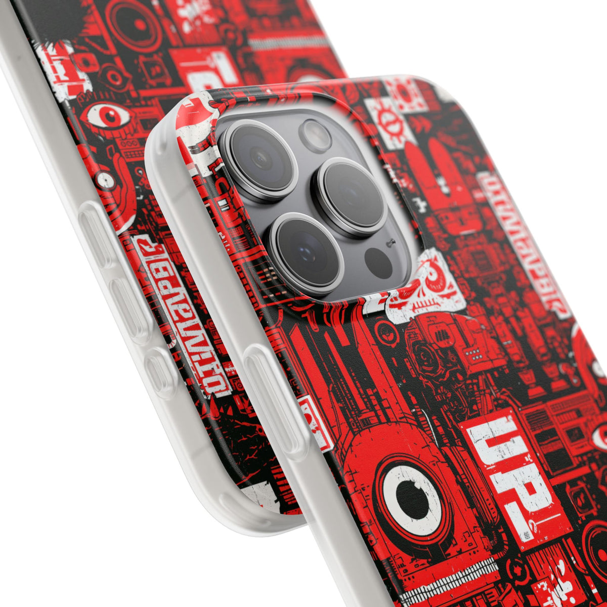 Neo Mecha Collage · Lite Phone Case for iPhone · Red