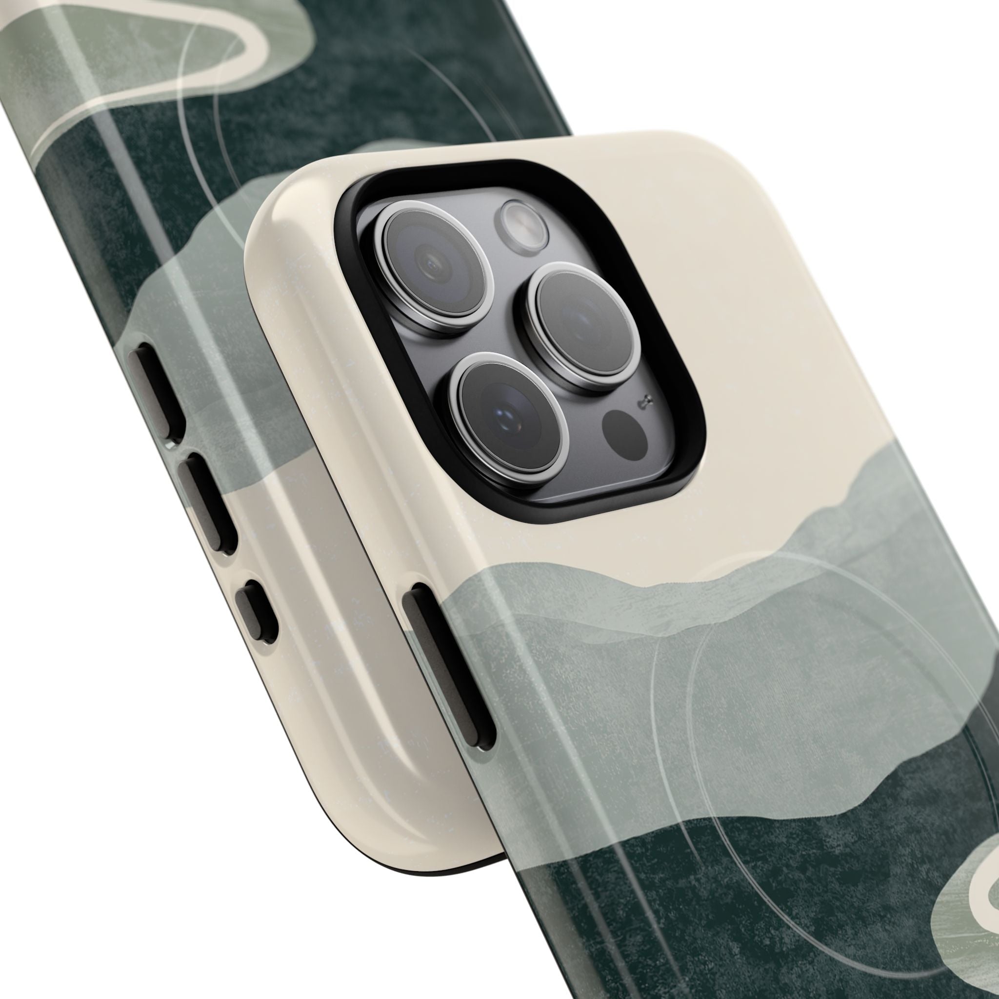Green Tough 2.0 Magsafe Phone Case for iPhone - Misty Sage Valley