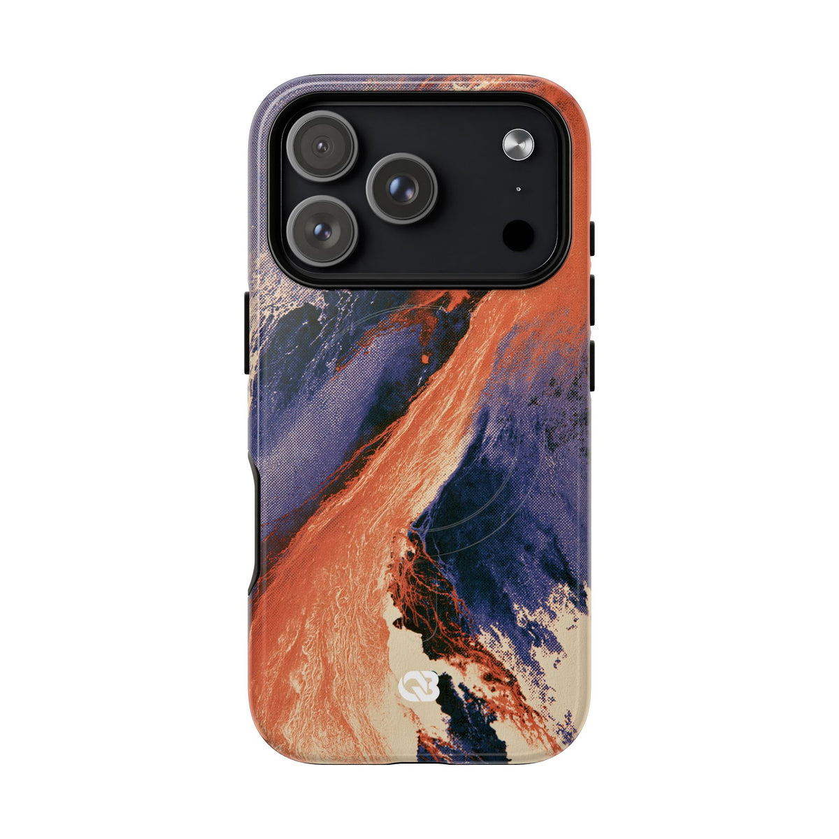 Solar Aura Drift · Tough 2.0 Magnetic Phone Case for iPhone · Orange
