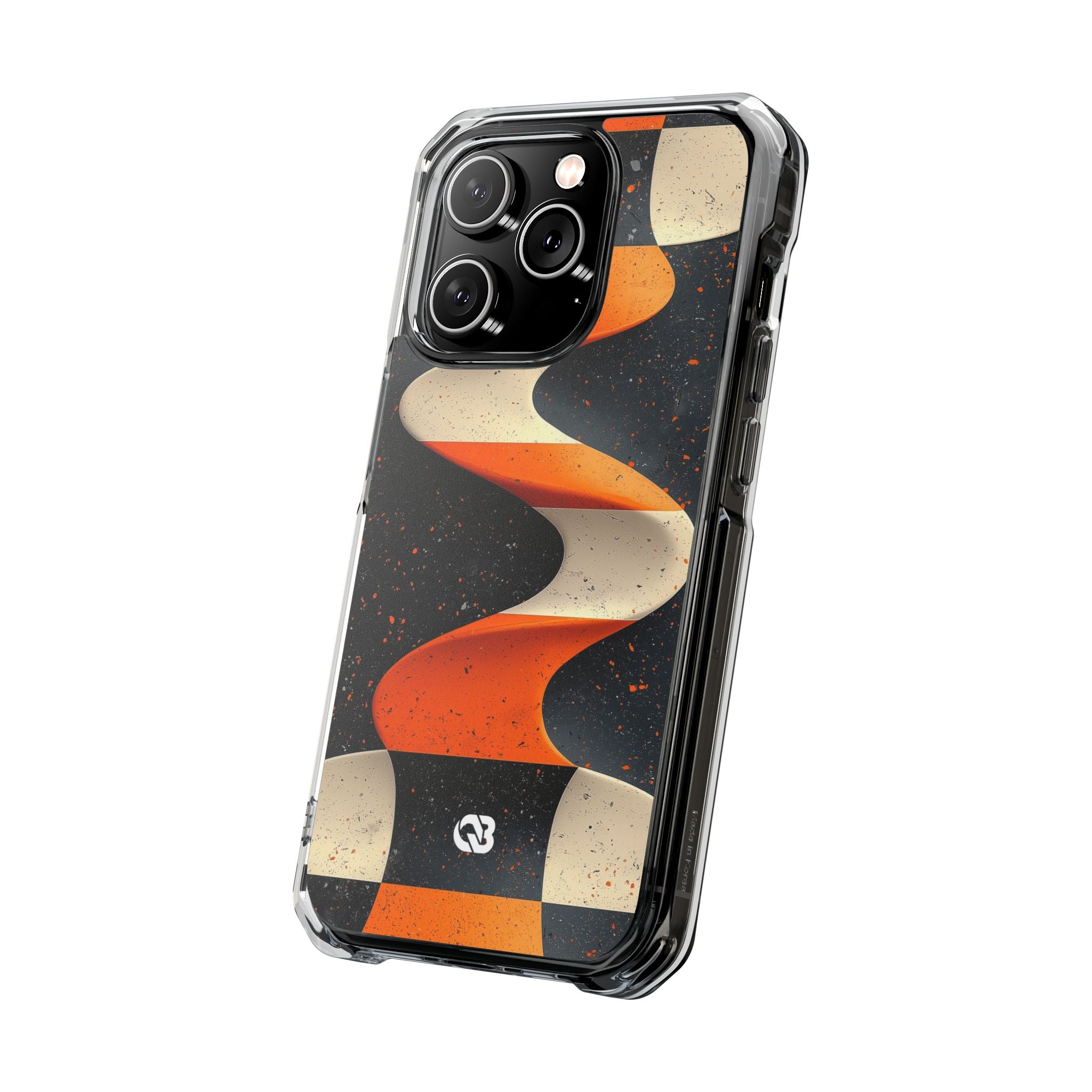 Orange Grit Twist · Impact Handyhülle für iPhone · Magsafe