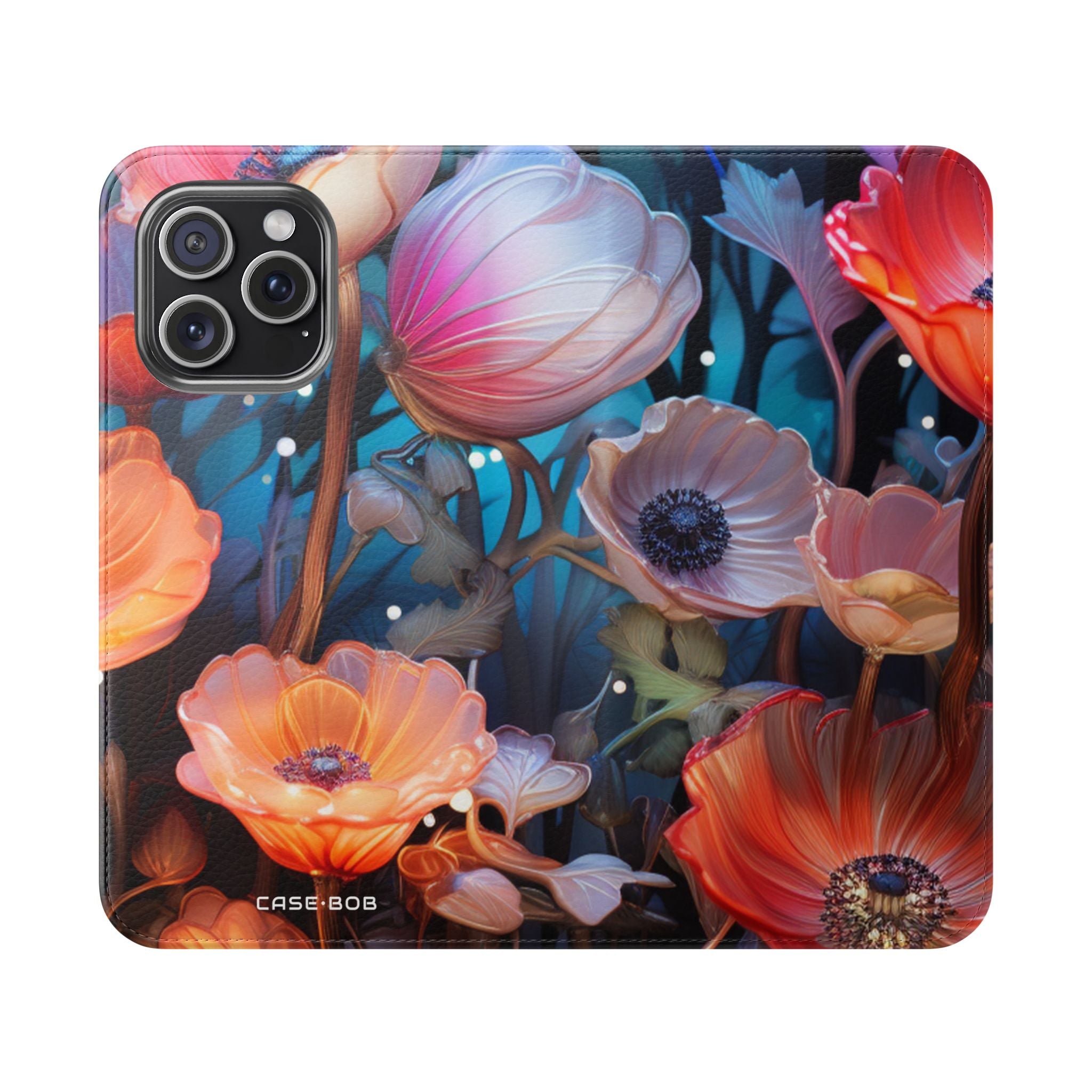Glowing Petals - iPhone 15 Pro Max Case - Wallet