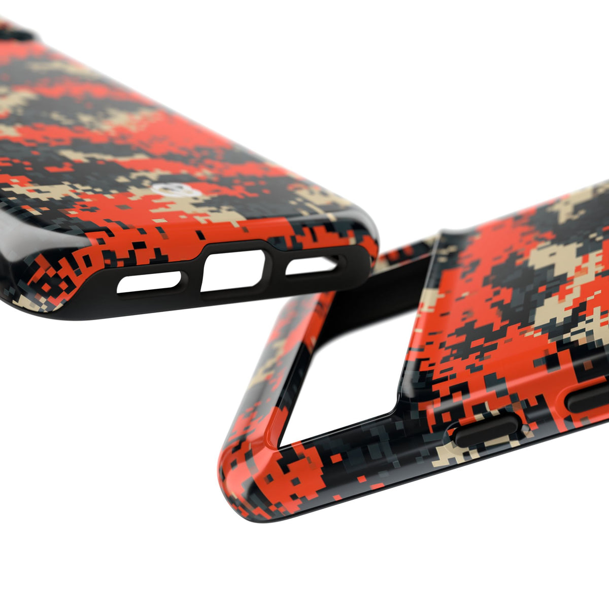 Signal Pixel Camo · Tough Phone Case for Pixel · Orange