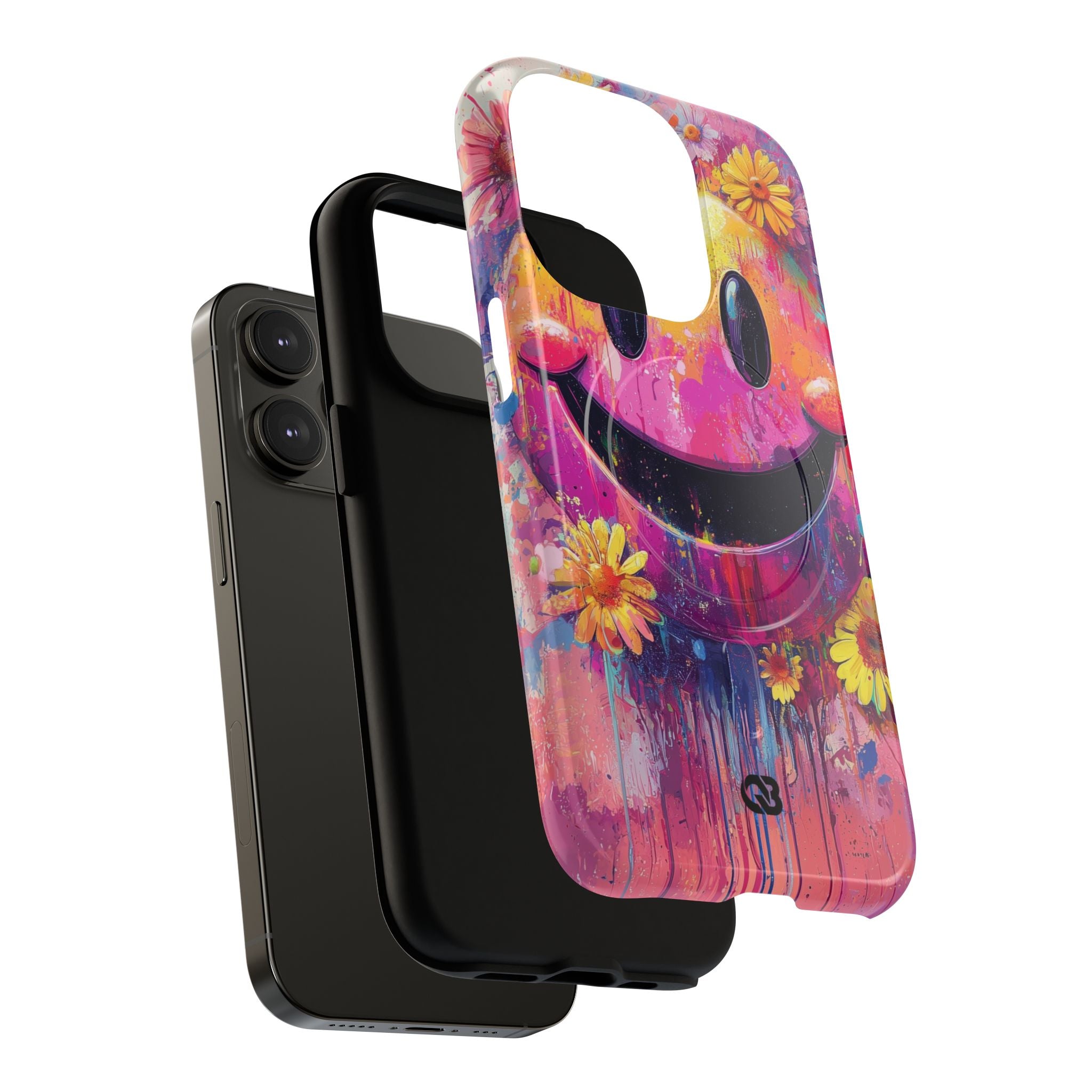 Vivid Grin Graffiti · Coque de téléphone Tough+ pour iPhone · Magsafe