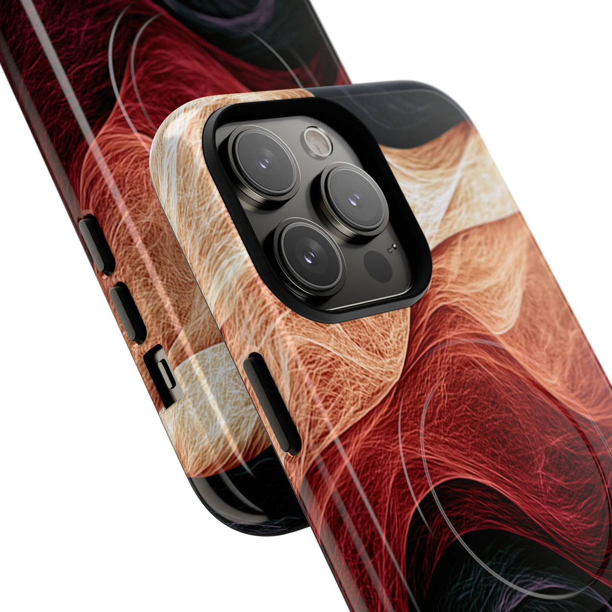 Ember Wave Dispersion · Tough 2.0 Magnetic Phone Case for iPhone · Red