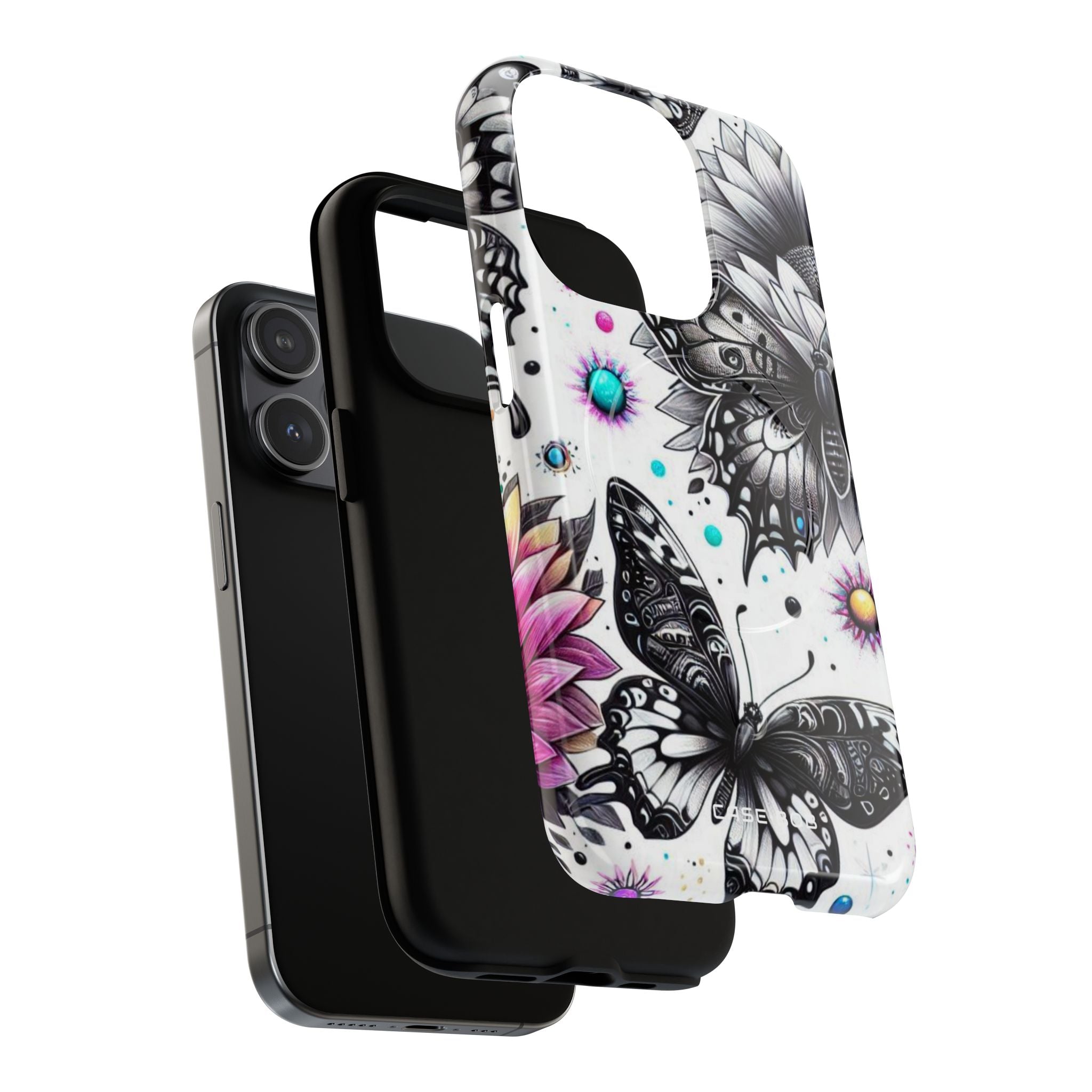 Butterfly Bloom iPhone 15 Pro Case - Tough+