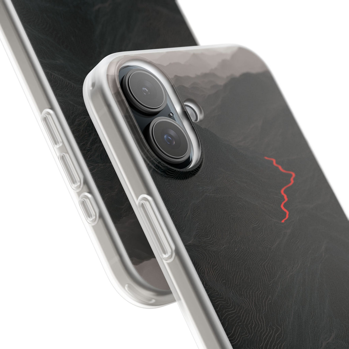 Crimson Ridge Pass · Lite Phone Case for iPhone · Black