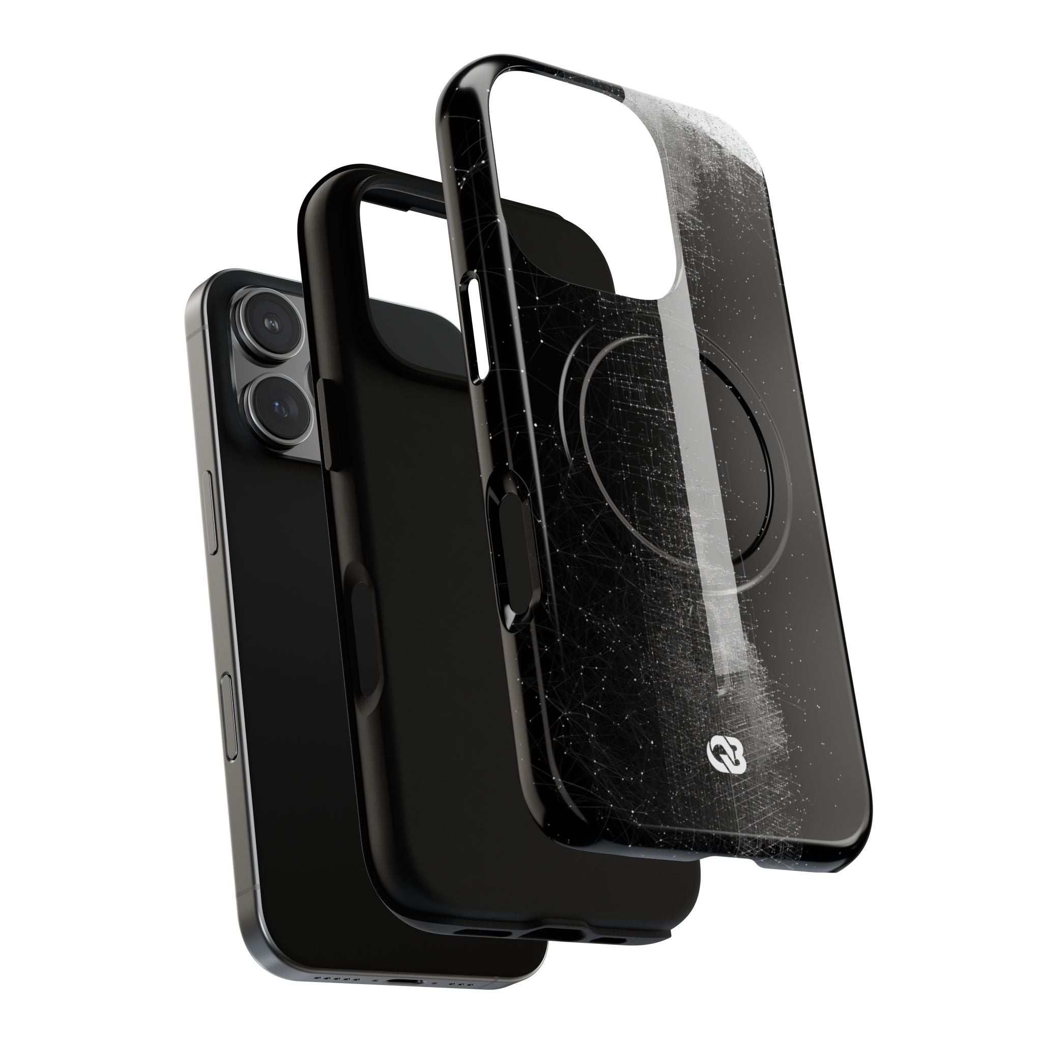 Black Tough 2.0 Magsafe Phone Case for iPhone - Vector Core Monolith