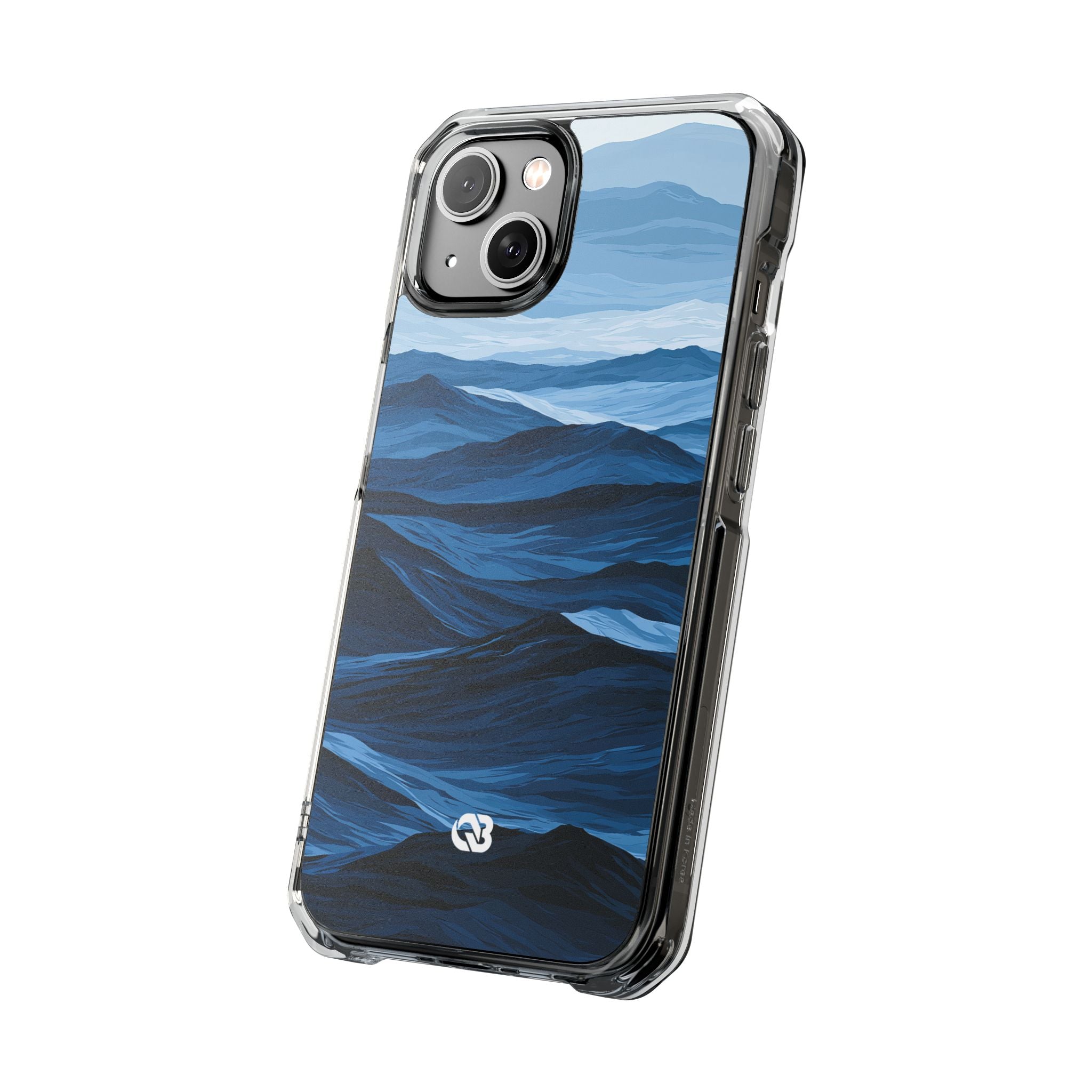 Blue Impact MagSafe Phone Case for iPhone - Cobalt Ridge Tides